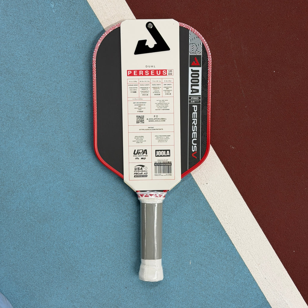 Joola Pro V 16mm Perseus Elongated Pickleball Paddle Red