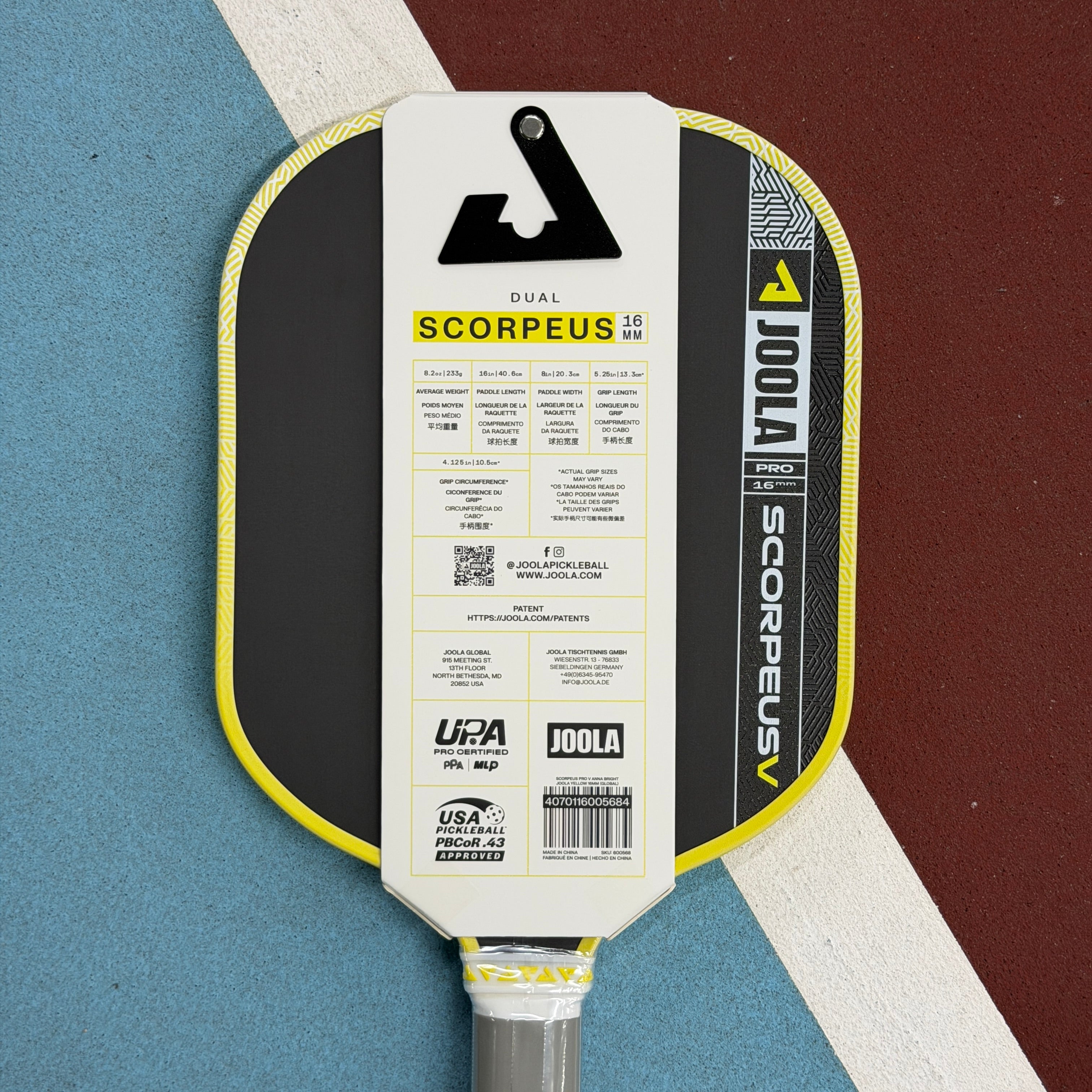 Joola Pro V Scorpeus Anna Bright Widebody Pickleball Paddle