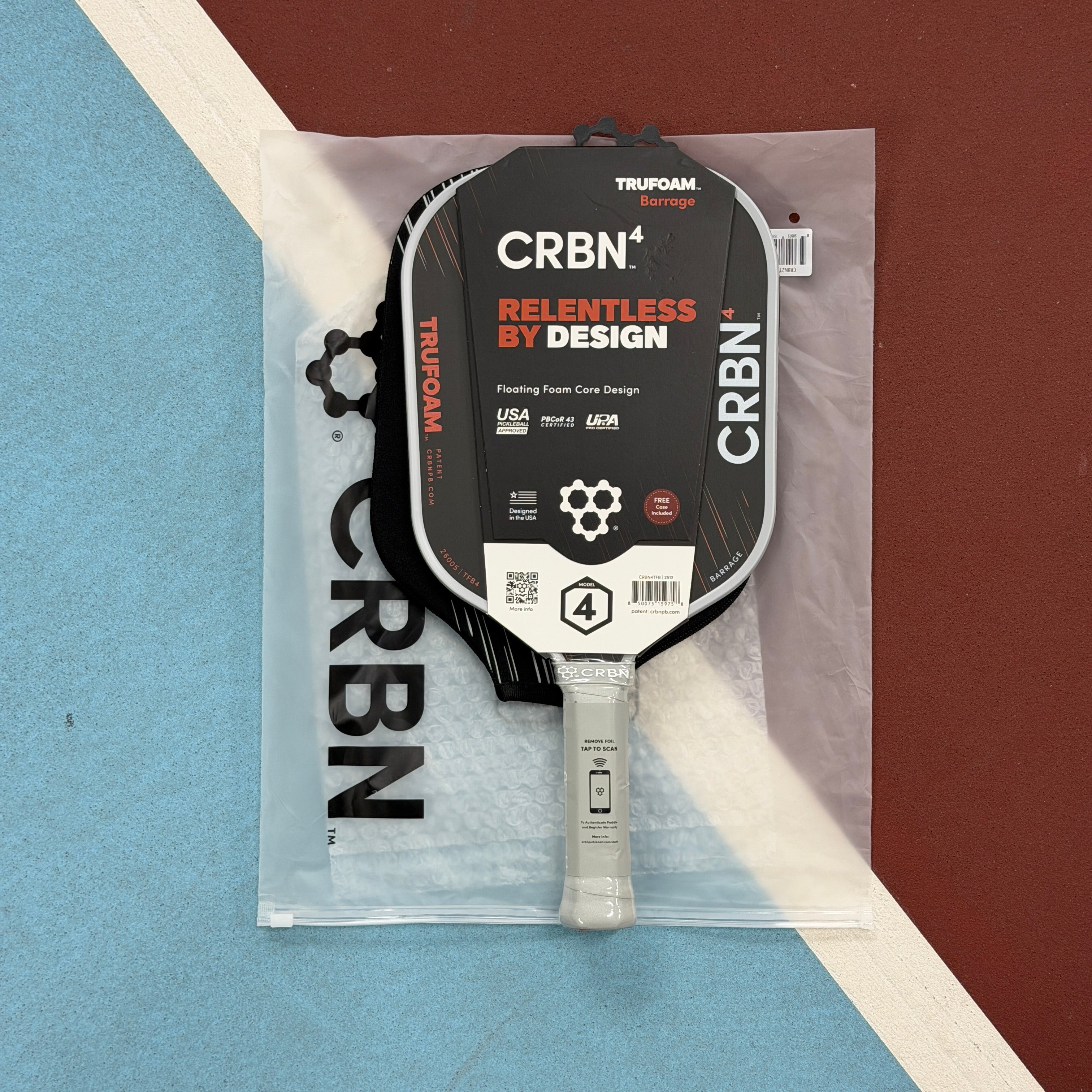 CRBN 4 Barrage Hybrid Pickleball Paddle NEW