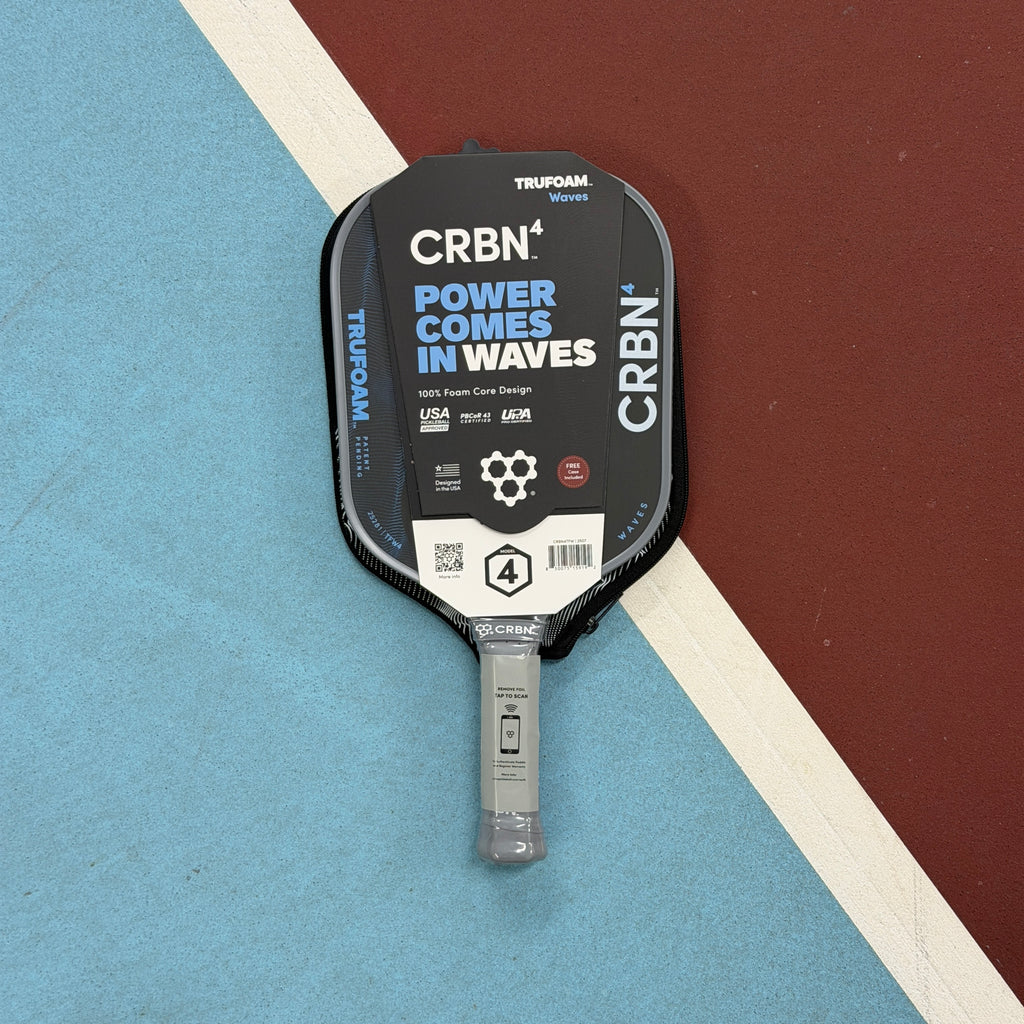 CRBN 4 Waves Trufoam Hybrid Aerocurve Pickleball Paddle NEW