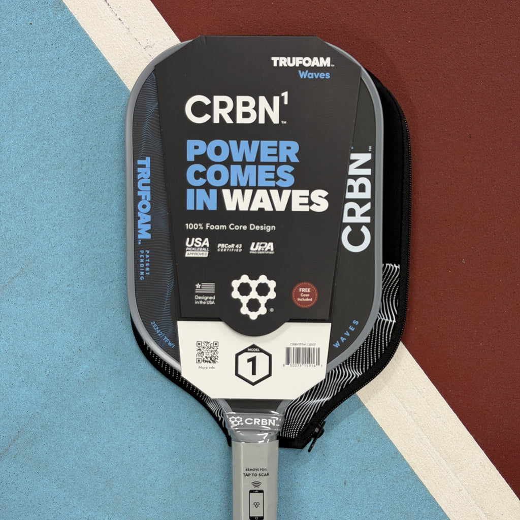 CRBN 1 Waves Trufoam Elongated w Long Handle Pickleball Paddle NEW