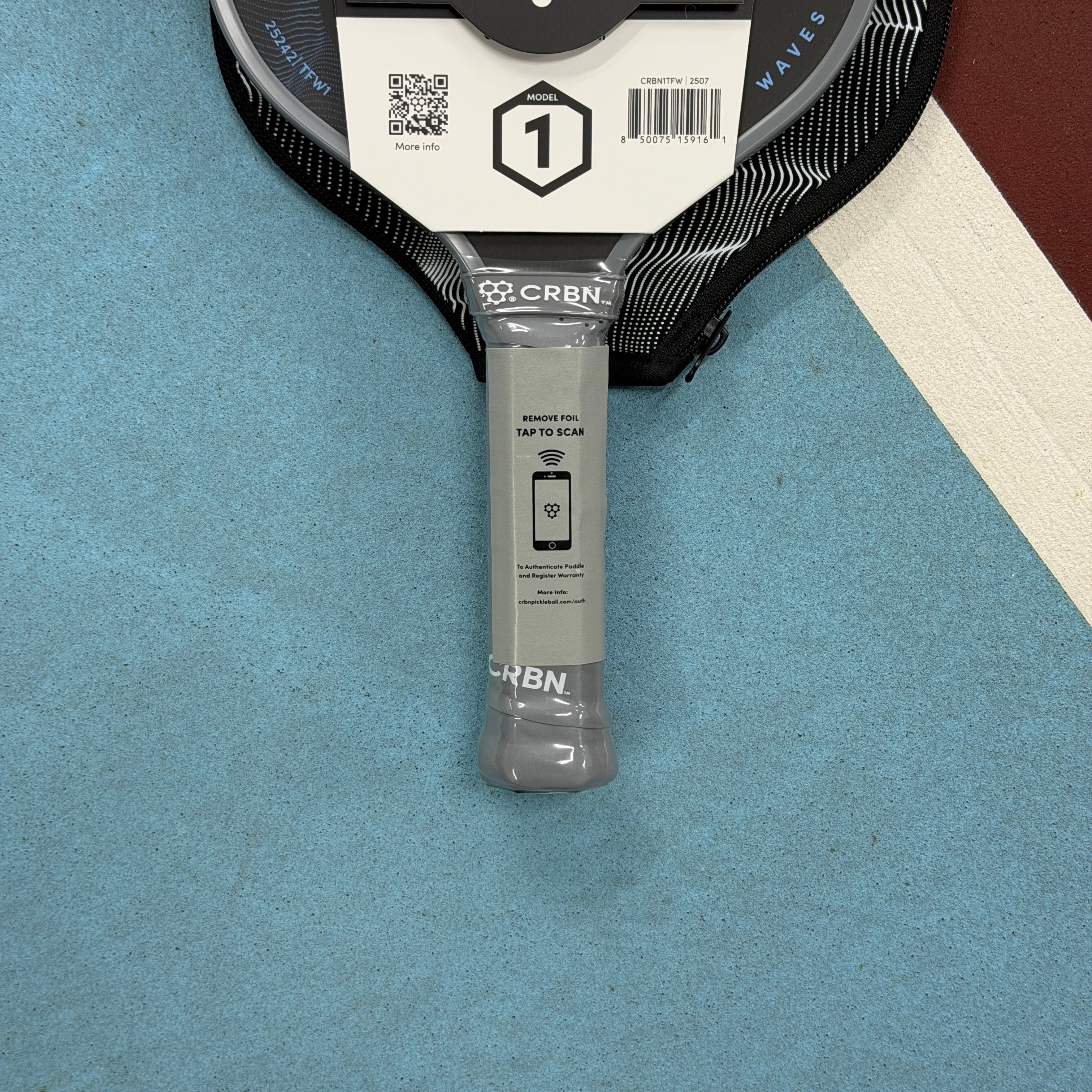 CRBN 1 Waves Trufoam Elongated w Long Handle Pickleball Paddle NEW