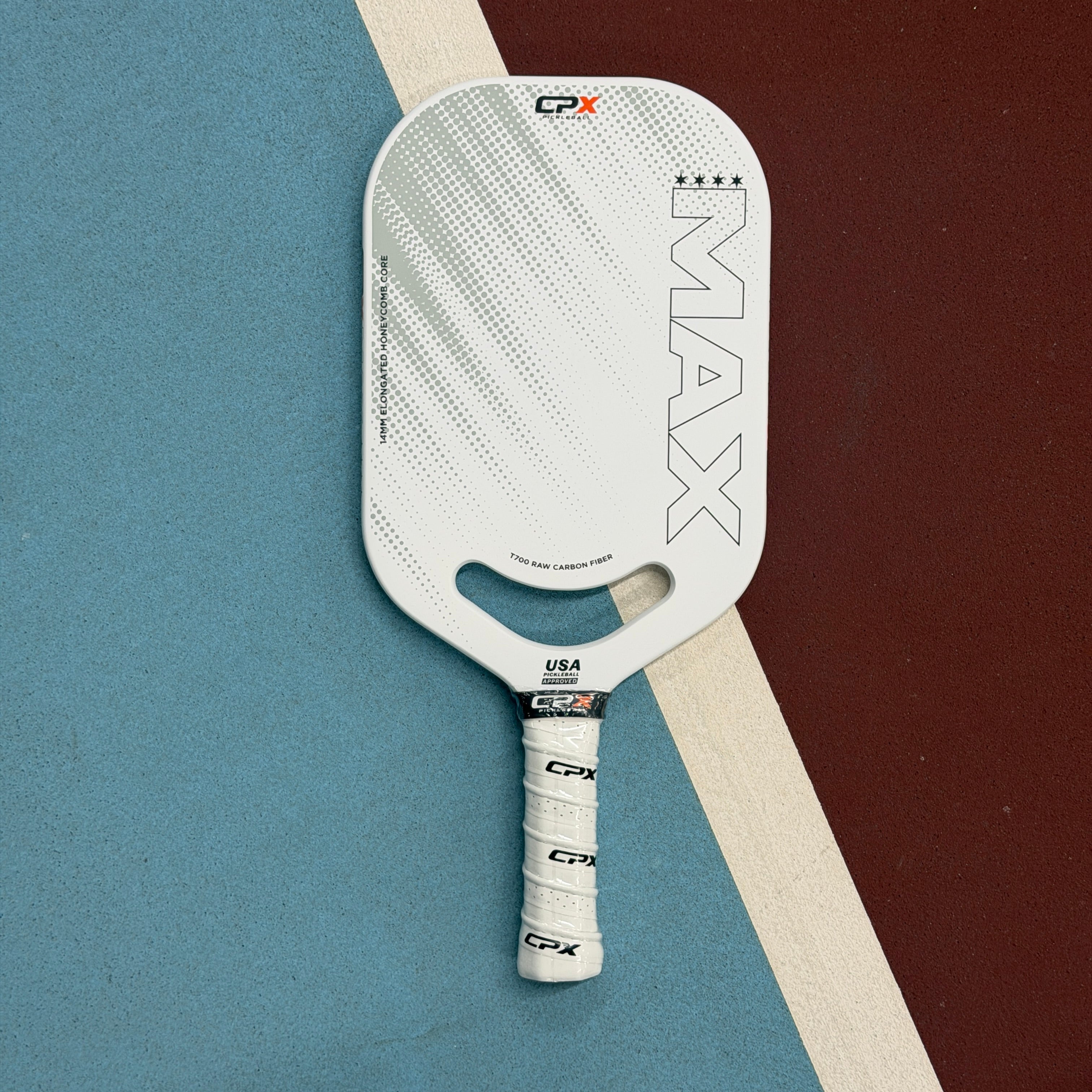 CPX Max White 14mm Pickleball Paddle - NEW
