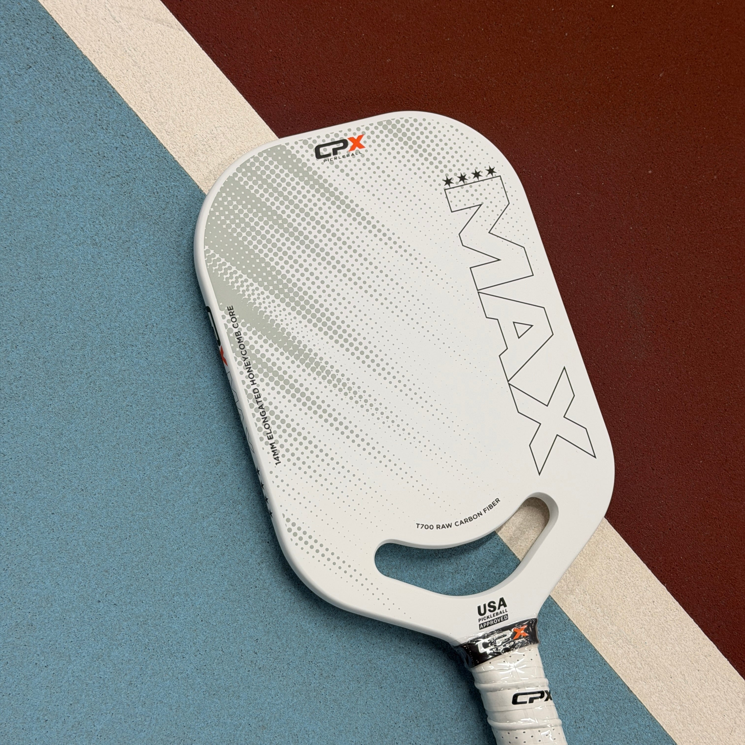 CPX Max White 14mm Pickleball Paddle - NEW