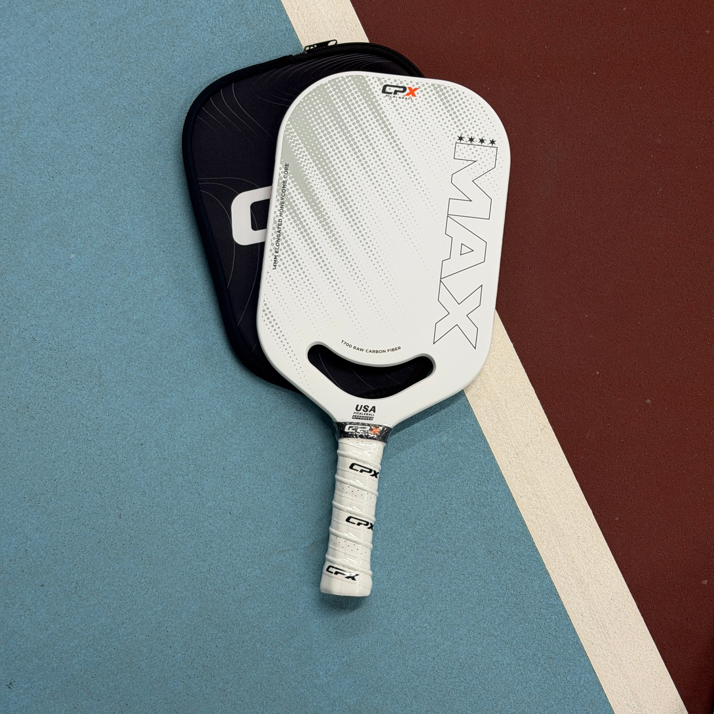 CPX Max White 14mm Pickleball Paddle - NEW