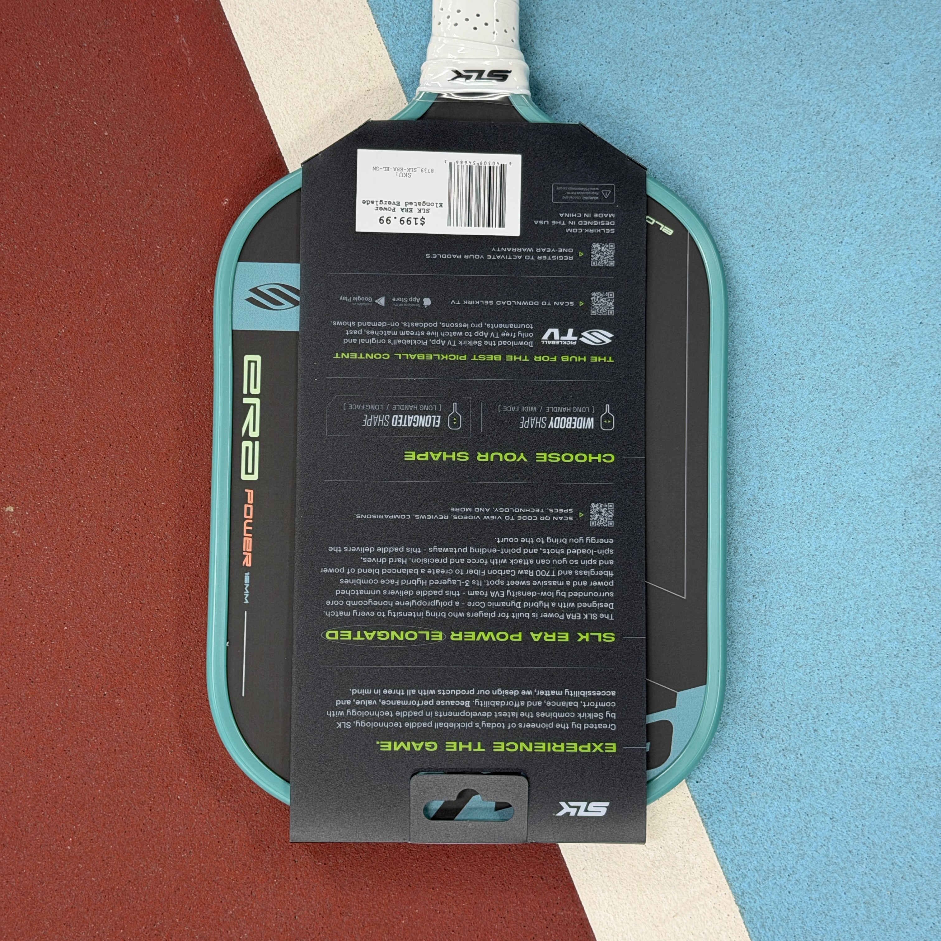 SLK ERA ELONGATED - Lagoon - Pickleball Paddle