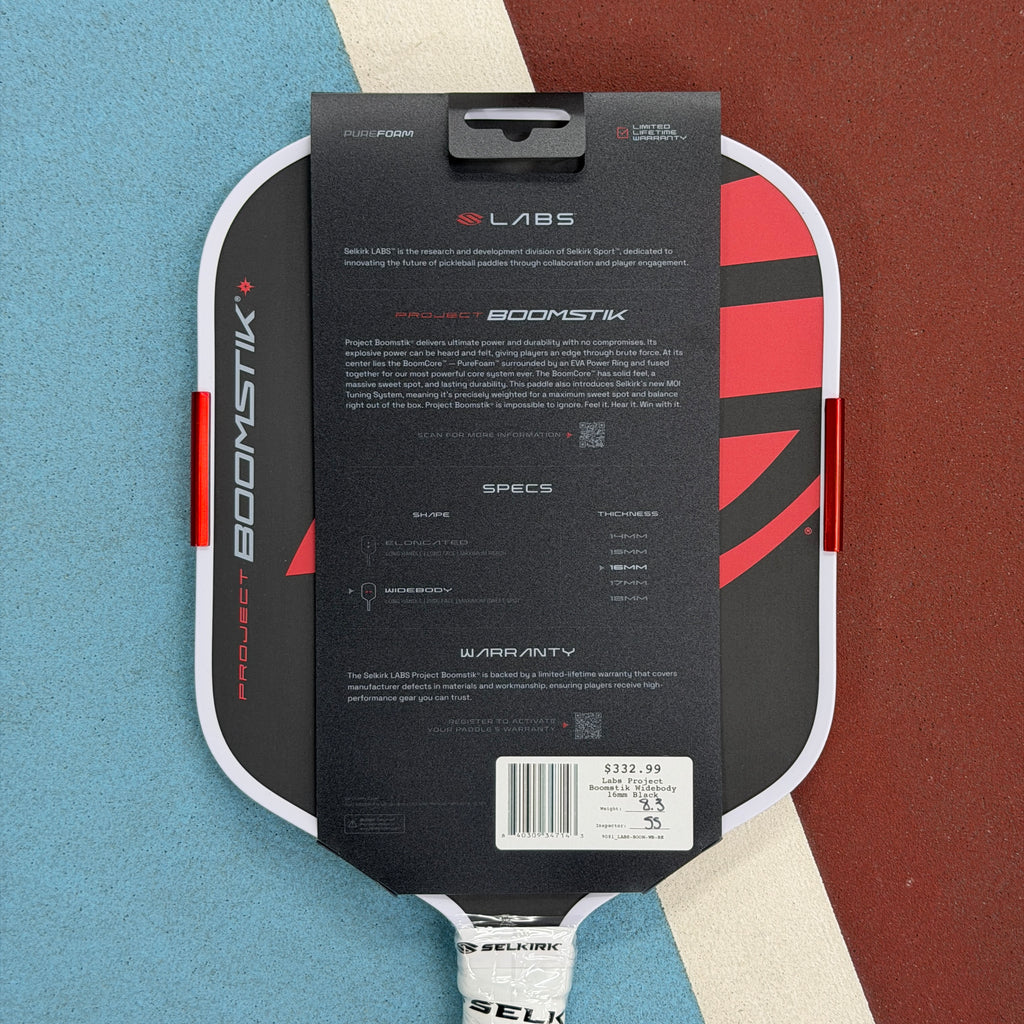 SELKIRK LABS BOOMSTIK WIDEBODY FOAM PICKLEBALL PADDLE