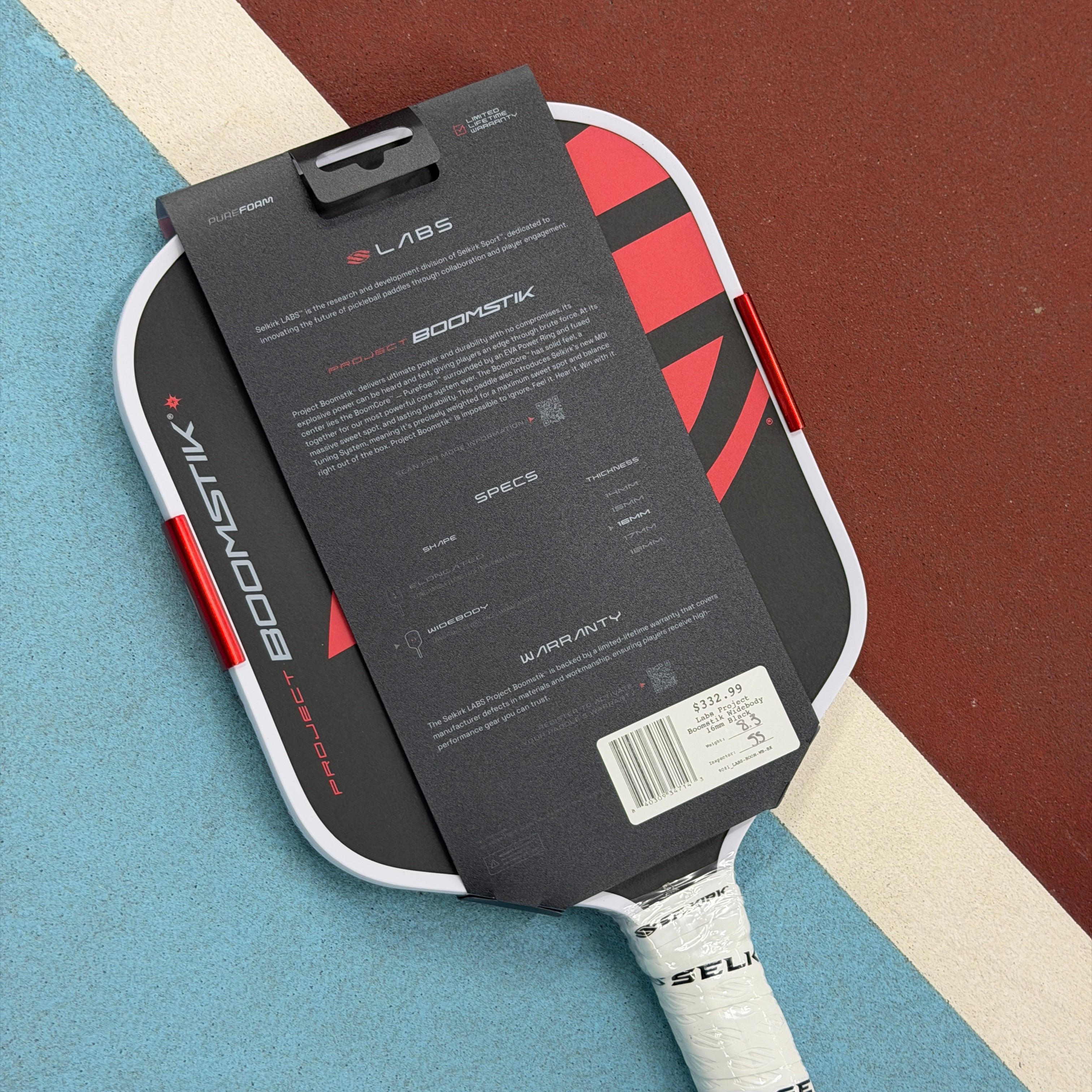 SELKIRK LABS BOOMSTIK WIDEBODY FOAM PICKLEBALL PADDLE