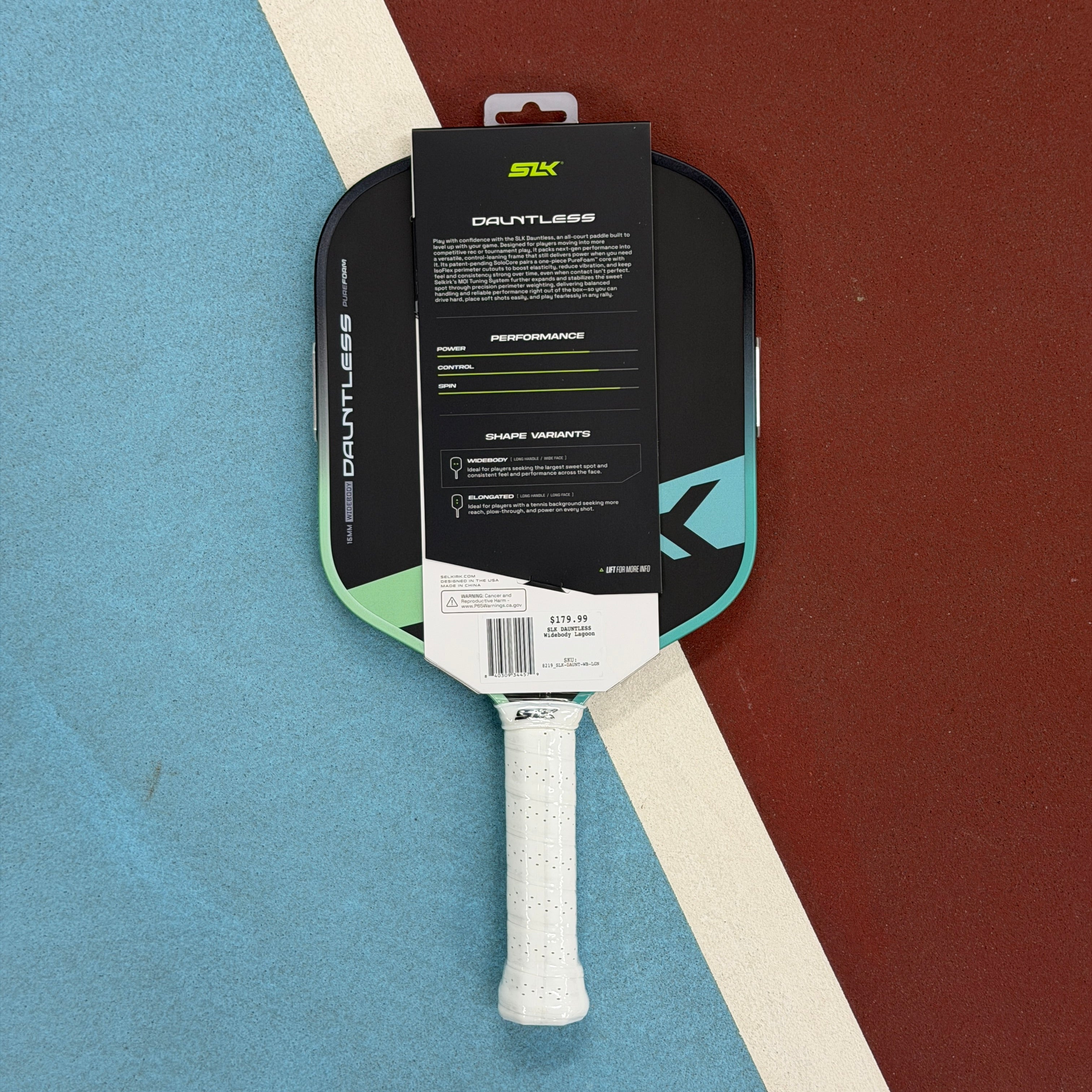SLK Dauntless Widebody Pickleball Paddle - Lagoon