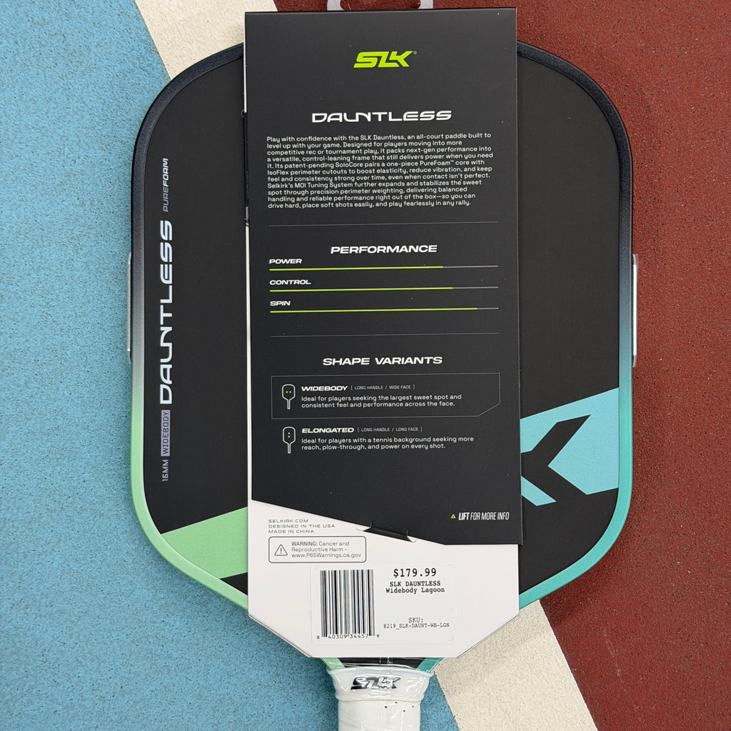 SLK Dauntless Widebody Pickleball Paddle - Lagoon