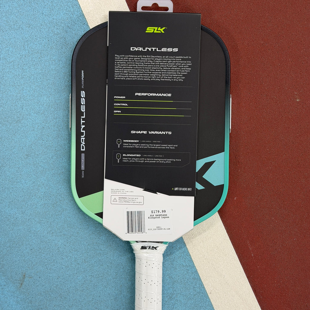SLK DAUNTLESS ELONGATED - LAGOON - Pickleball Paddle