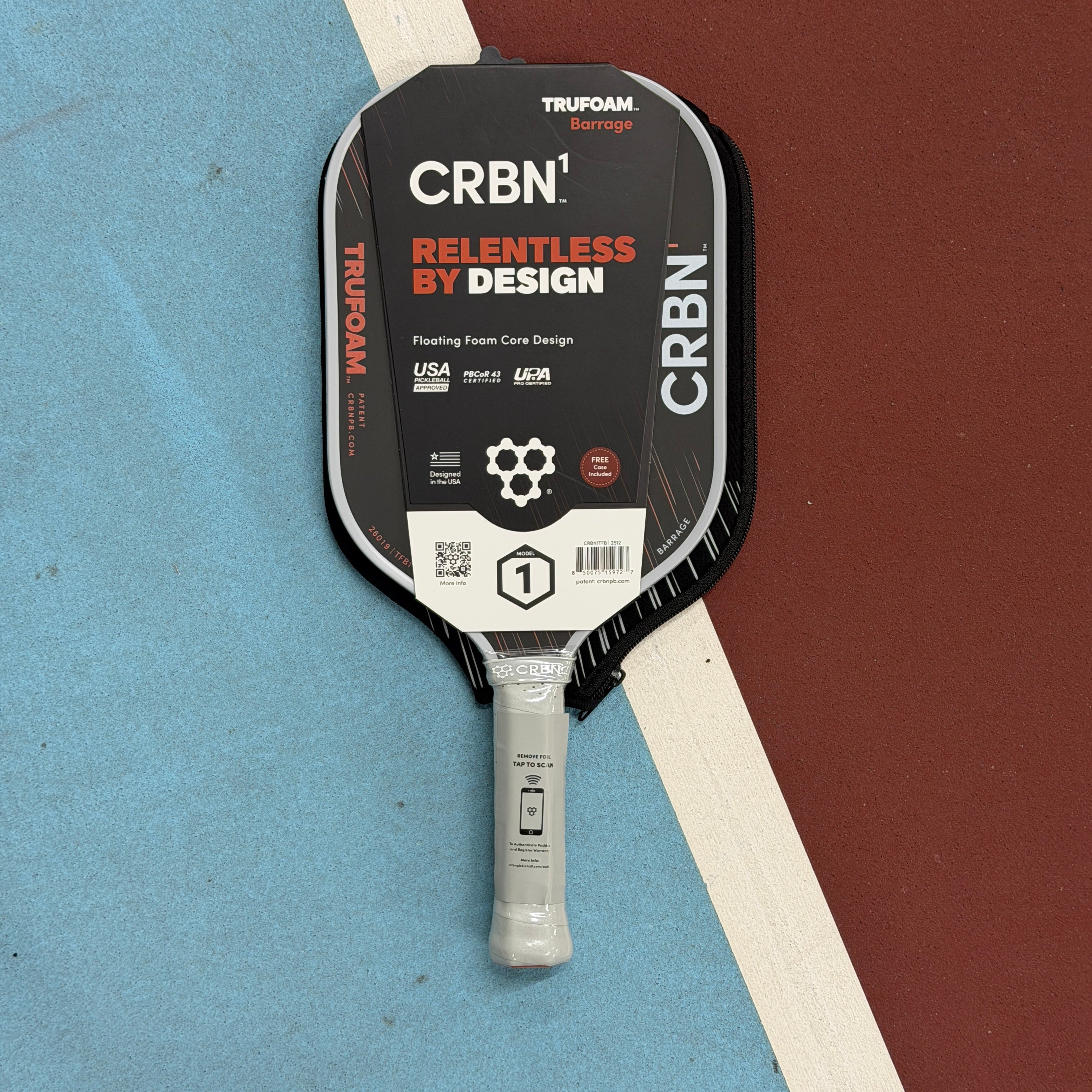 CRBN1 Barrage Foam Elongated Pickleball Paddle - NEW