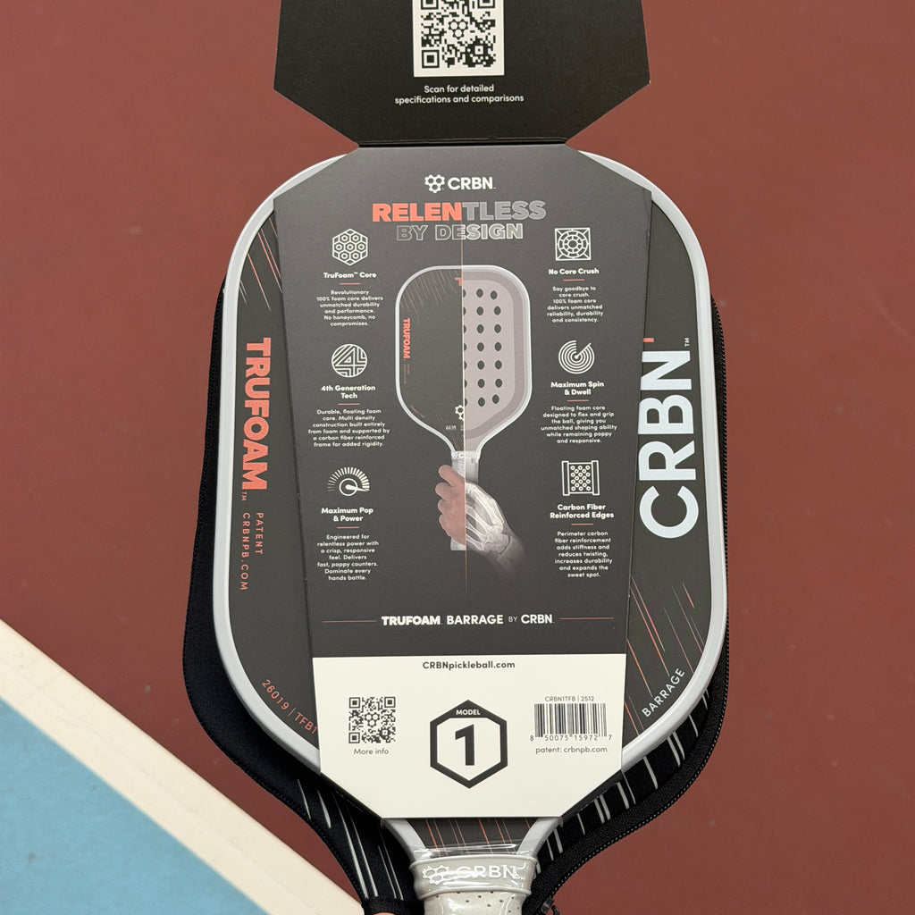 CRBN1 Barrage Foam Elongated Pickleball Paddle - NEW