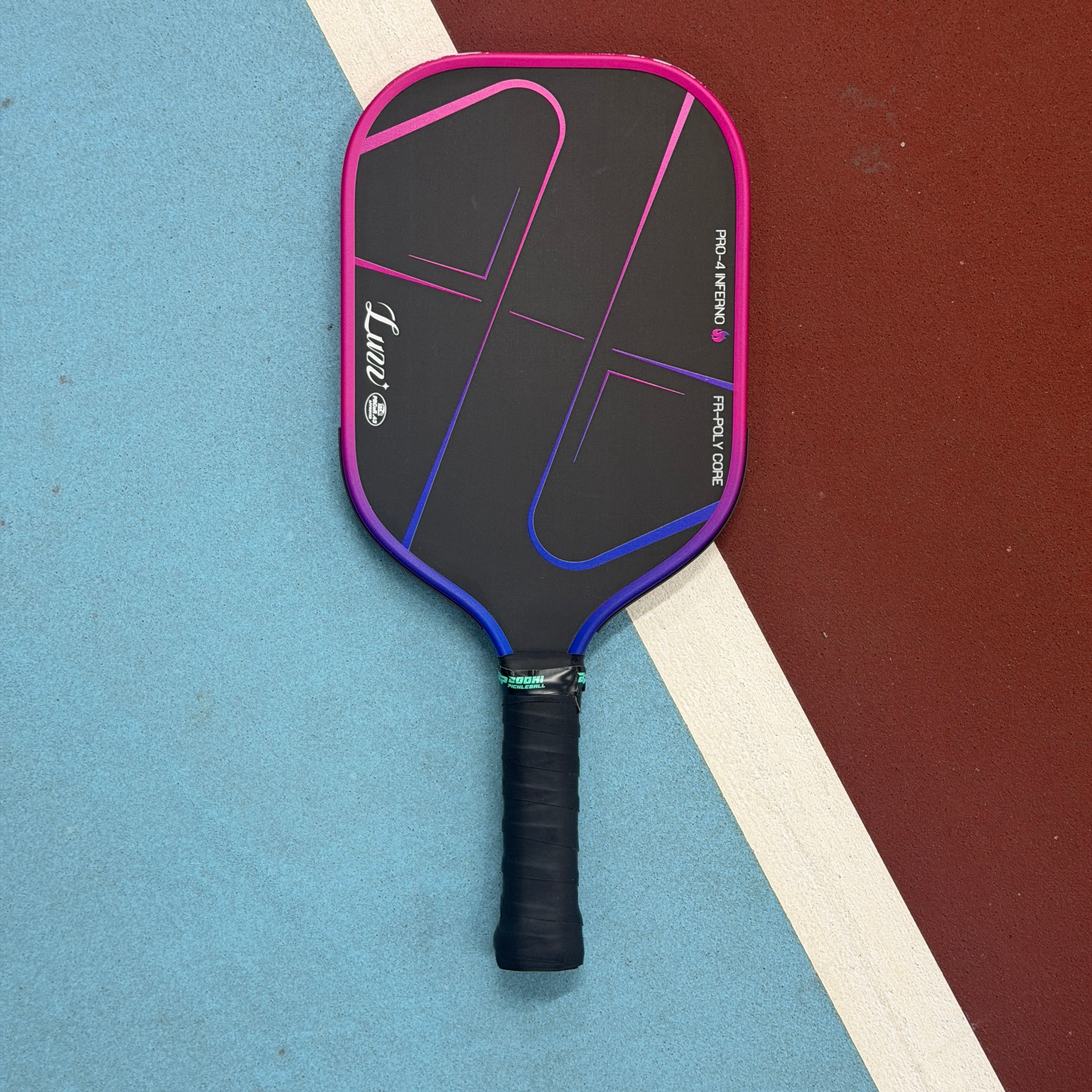Luzz Pro-4 Inferno Elongated Pickleball Paddle Pink - Used