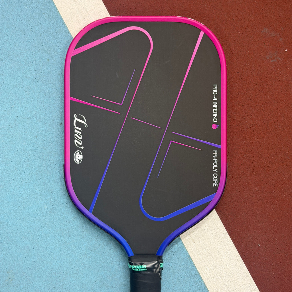 Luzz Pro-4 Inferno Elongated Pickleball Paddle Pink - Used