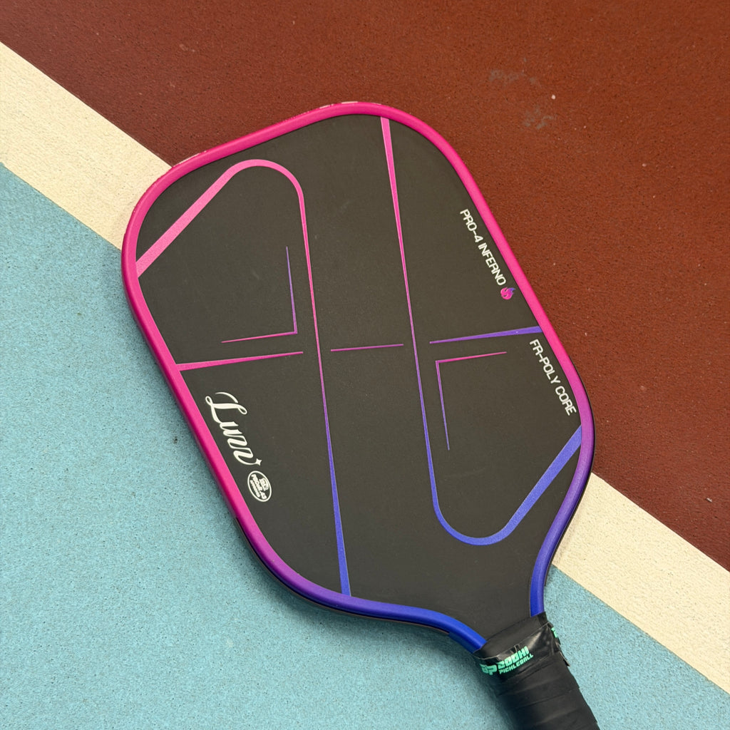 Luzz Pro-4 Inferno Elongated Pickleball Paddle Pink - Used