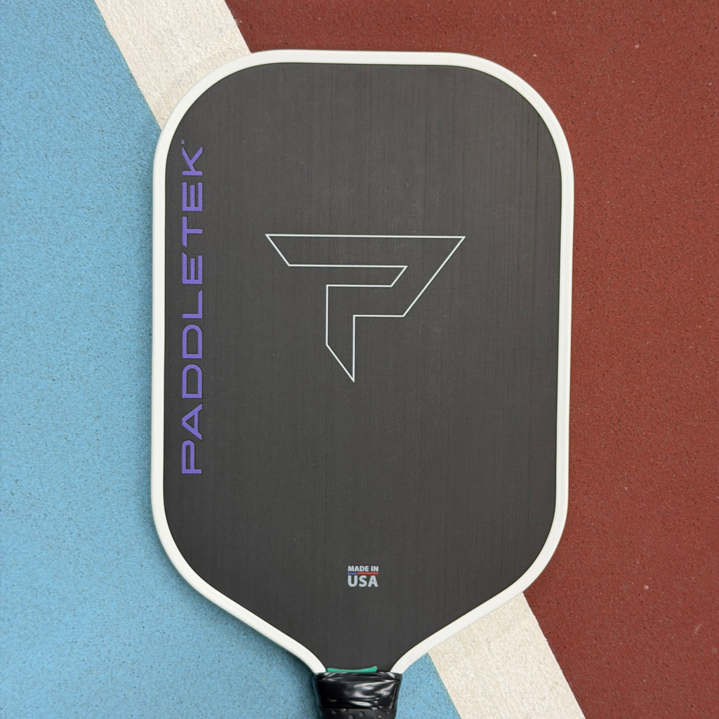 Paddletek TKO-C 14.3 White/Purple Pickleball Paddle 5.25 HANDLE