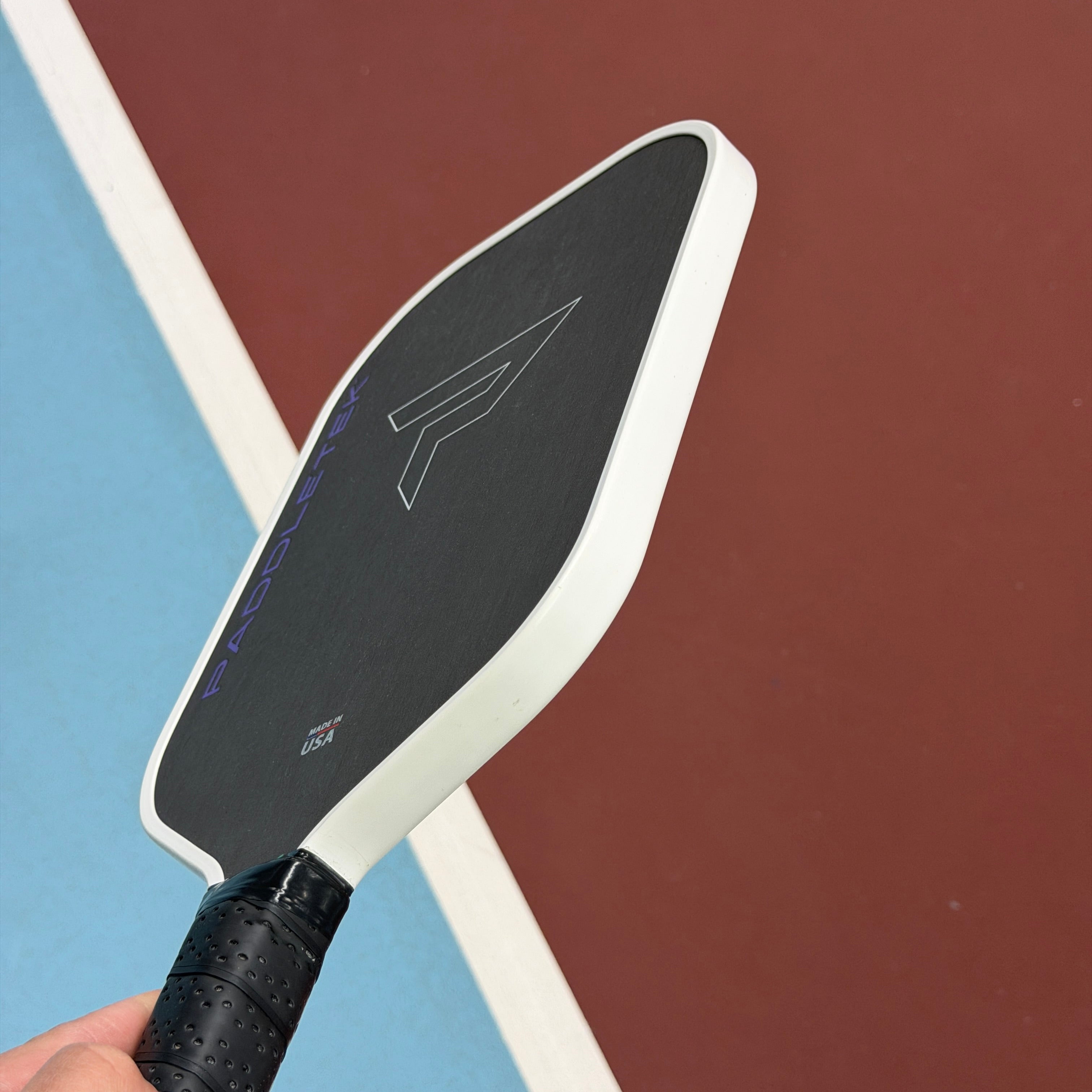 Paddletek TKO-C 14.3 White/Purple Pickleball Paddle 5.25 HANDLE