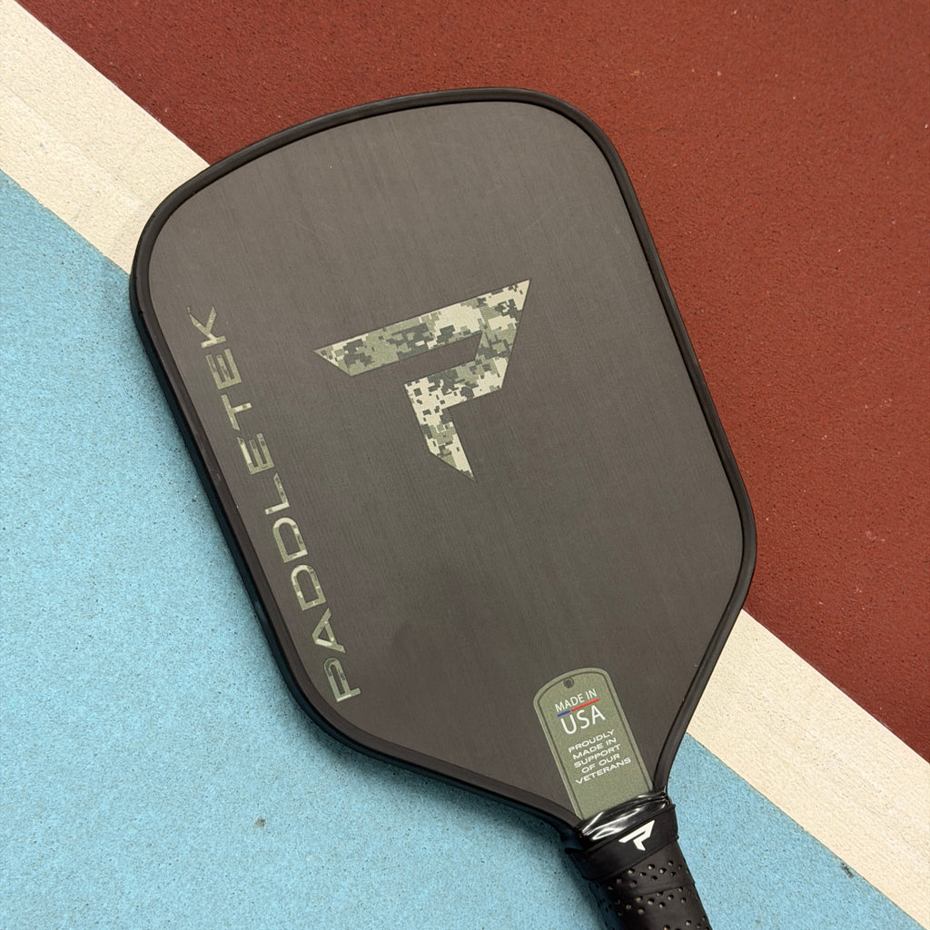 Paddletek Bantam GTO-C 14.3mm Hybrid Pickleball Paddle Camo Veterans - USED