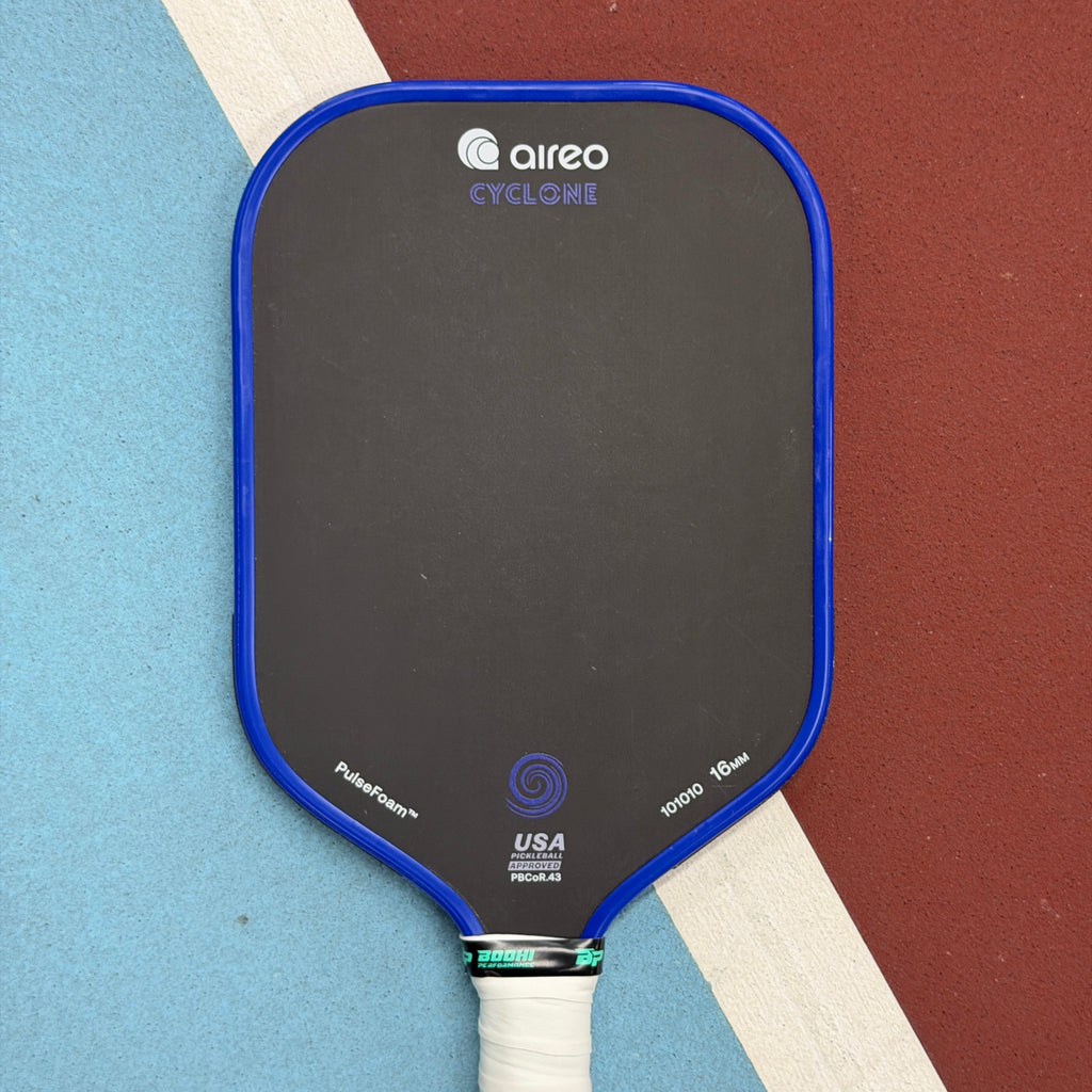 Aireo Cyclone Elongated Foam Core Pickleball Paddle Blue - Used