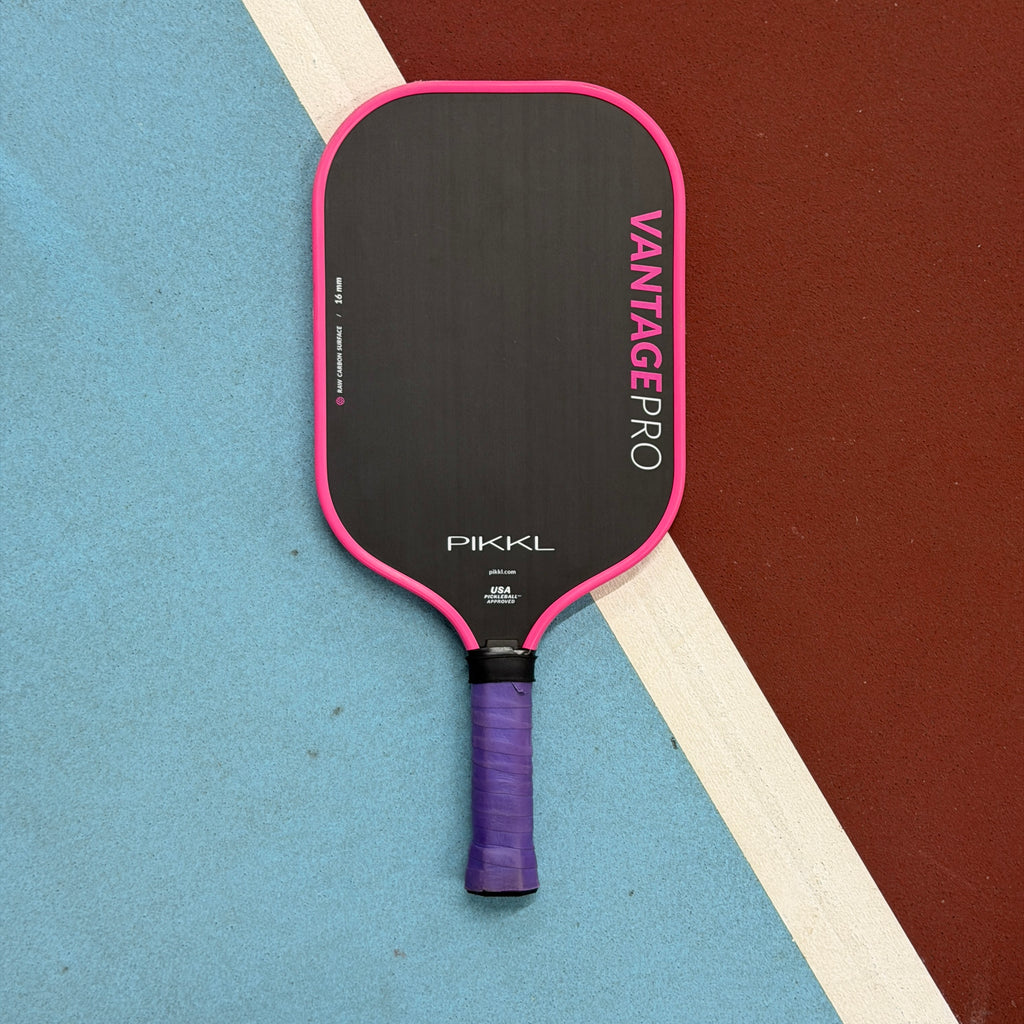 PIKKL Vantage Pro 16mm Elongated Pickleball Paddle Pink - USED