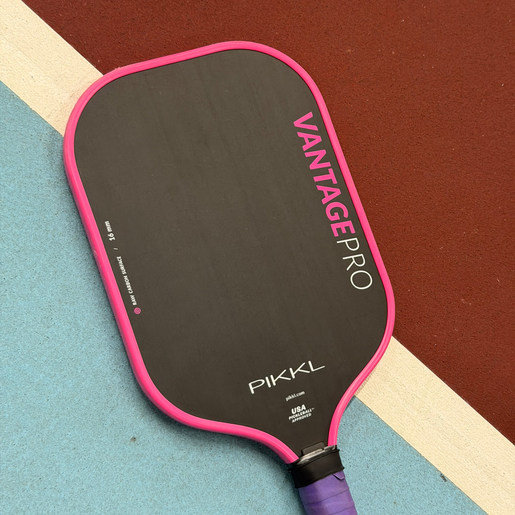 PIKKL Vantage Pro 16mm Elongated Pickleball Paddle Pink - USED