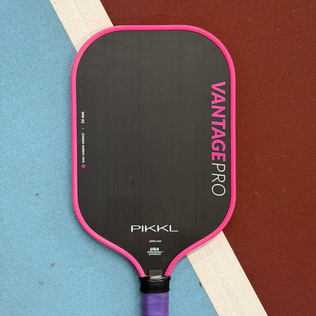 PIKKL Vantage Pro 16mm Elongated Pickleball Paddle Pink - USED