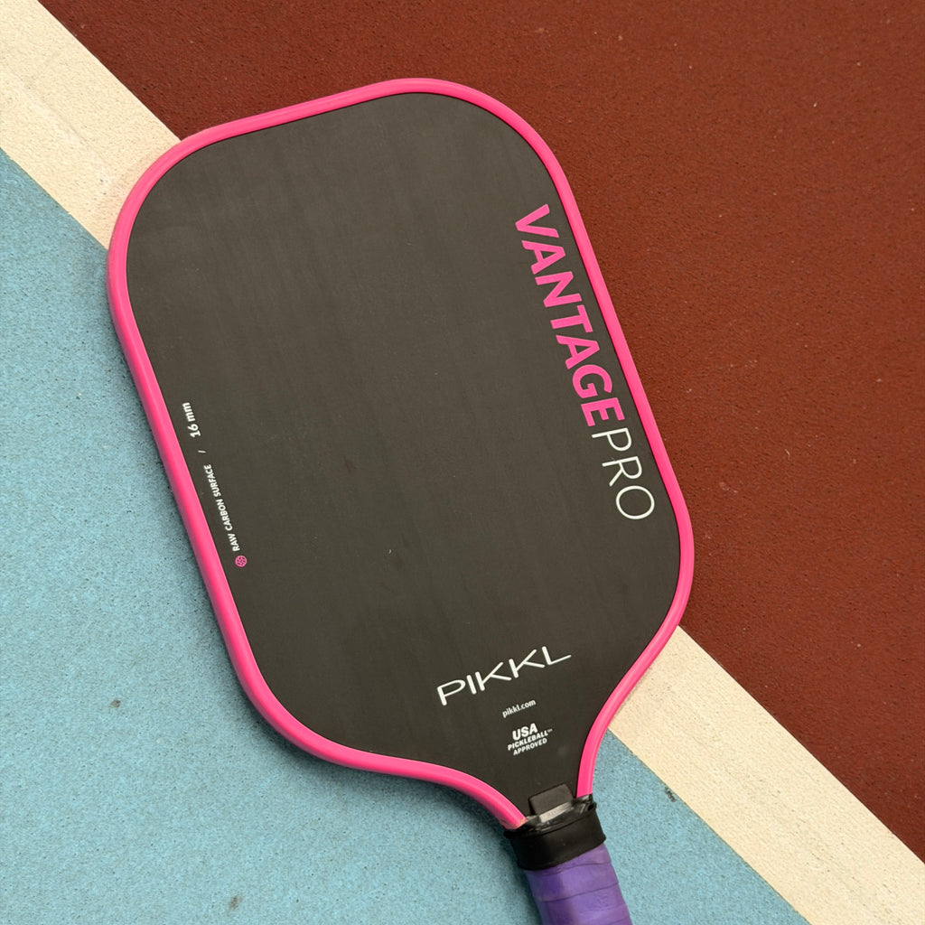 PIKKL Vantage Pro 16mm Elongated Pickleball Paddle Pink - USED