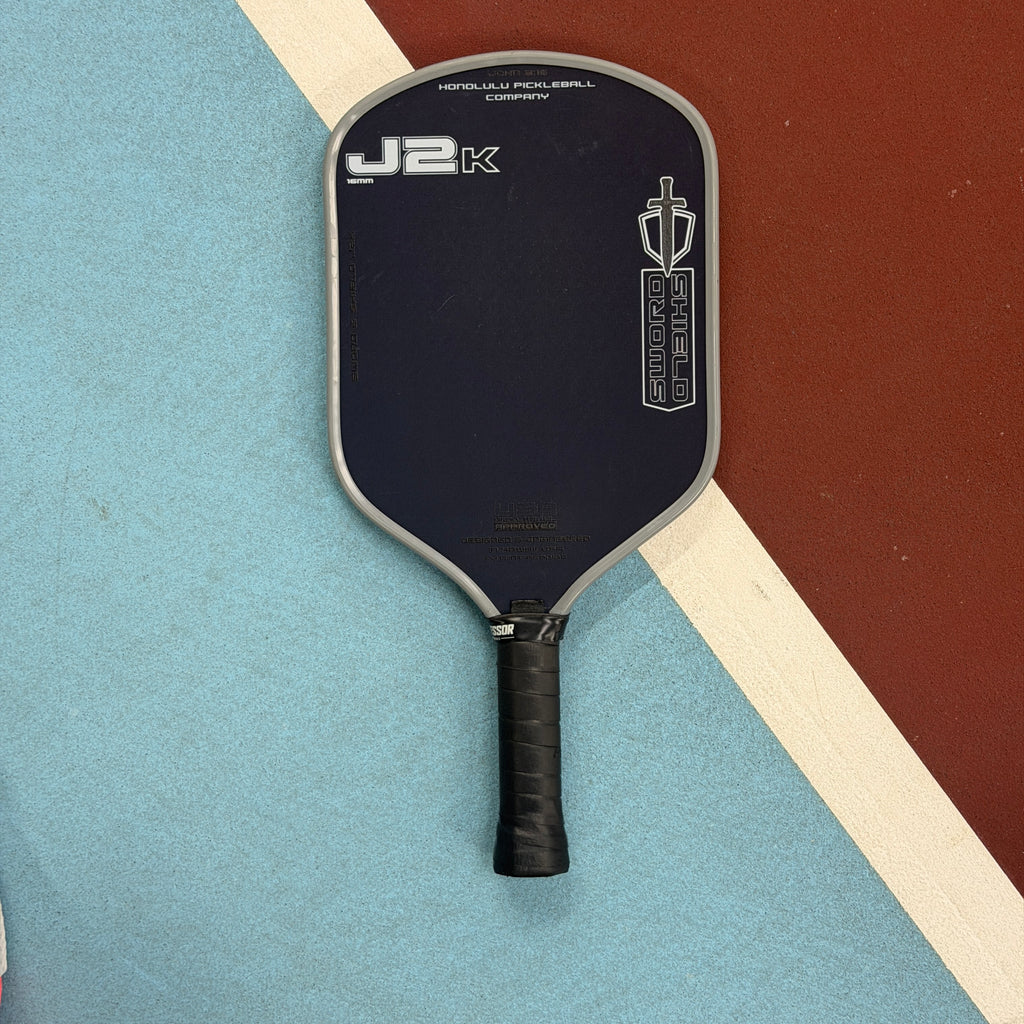 Honolulu Sword and Shield J2K Hybrid Pickleball Paddle - BLUE - Used