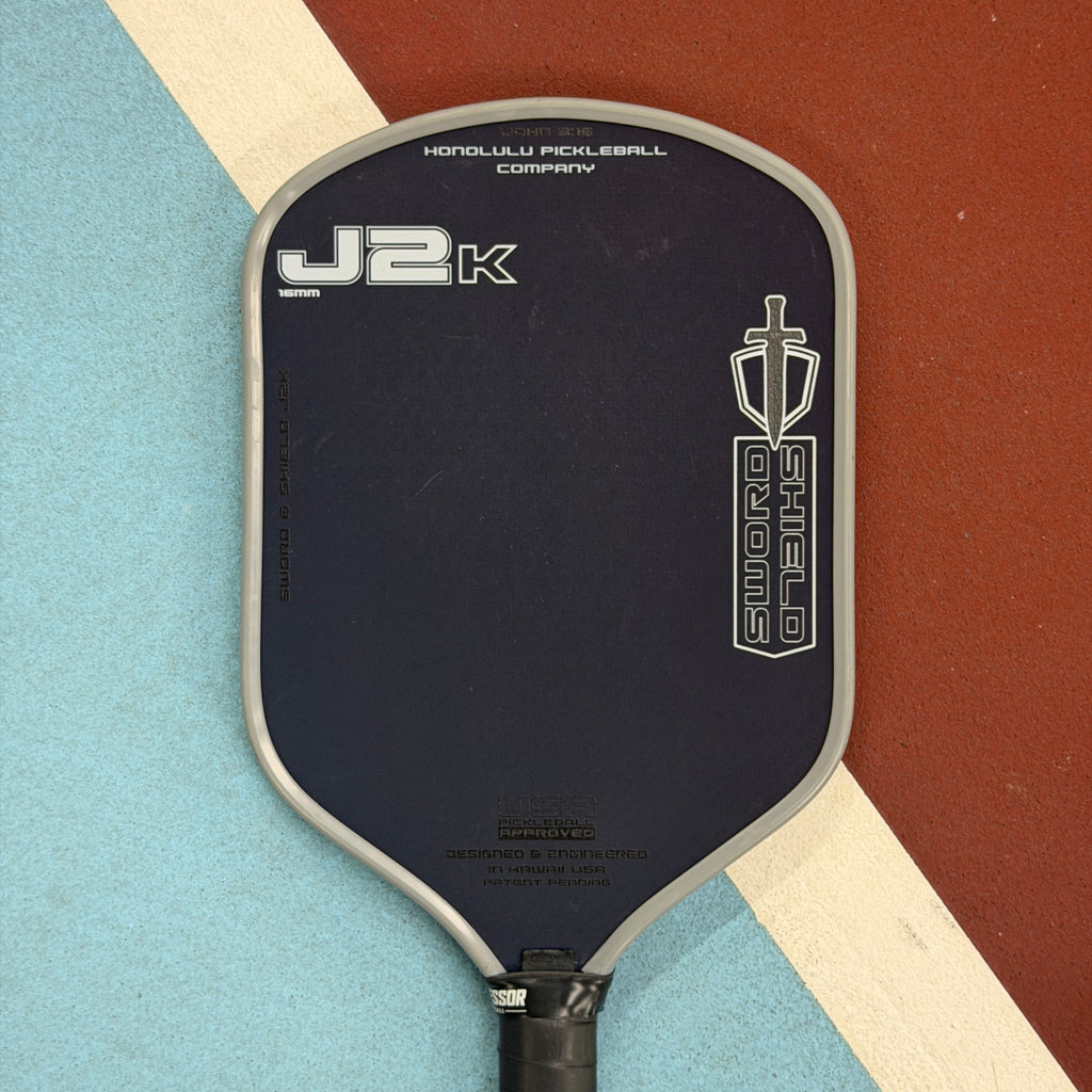 Honolulu Sword and Shield J2K Hybrid Pickleball Paddle - BLUE - Used