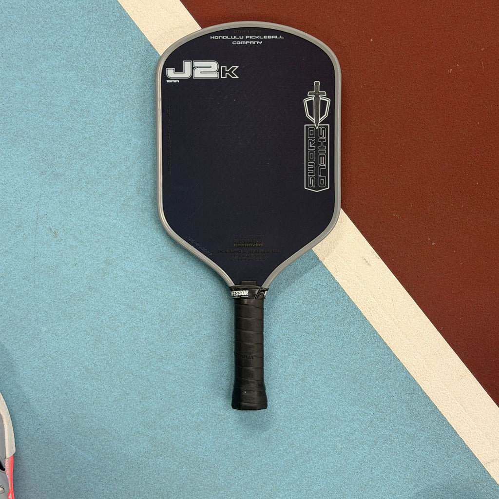 Honolulu Sword and Shield J2K Hybrid Pickleball Paddle - BLUE - Used