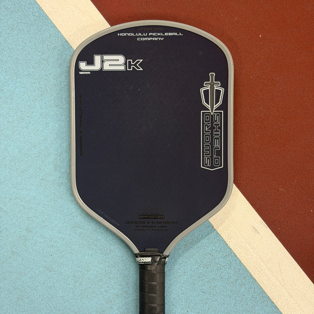 Honolulu Sword and Shield J2K Hybrid Pickleball Paddle - BLUE - Used
