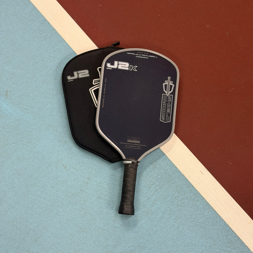 Honolulu Sword and Shield J2K Hybrid Pickleball Paddle - BLUE - Used