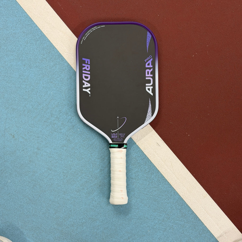 Friday Aura Pro Foam Core Elongated Pickleball Paddle - Purple