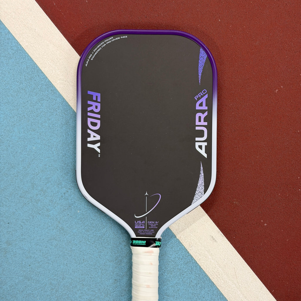 Friday Aura Pro Foam Core Elongated Pickleball Paddle - Purple
