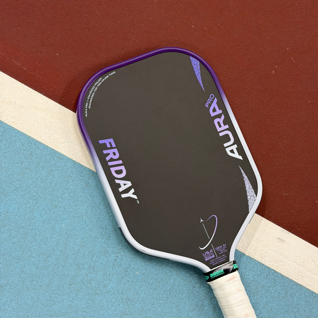 Friday Aura Pro Foam Core Elongated Pickleball Paddle - Purple