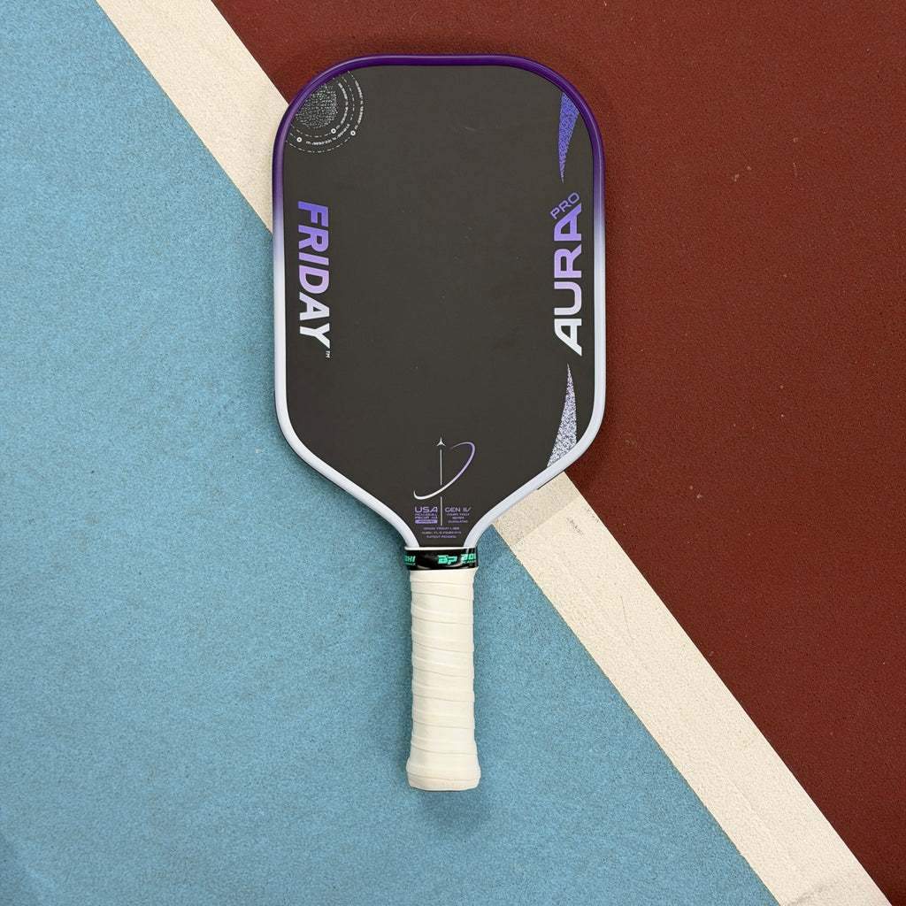 Friday Aura Pro Foam Core Elongated Pickleball Paddle - Purple