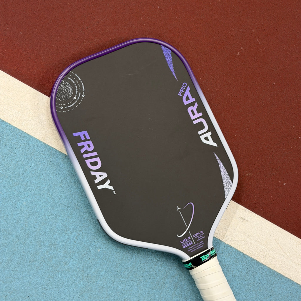 Friday Aura Pro Foam Core Elongated Pickleball Paddle - Purple