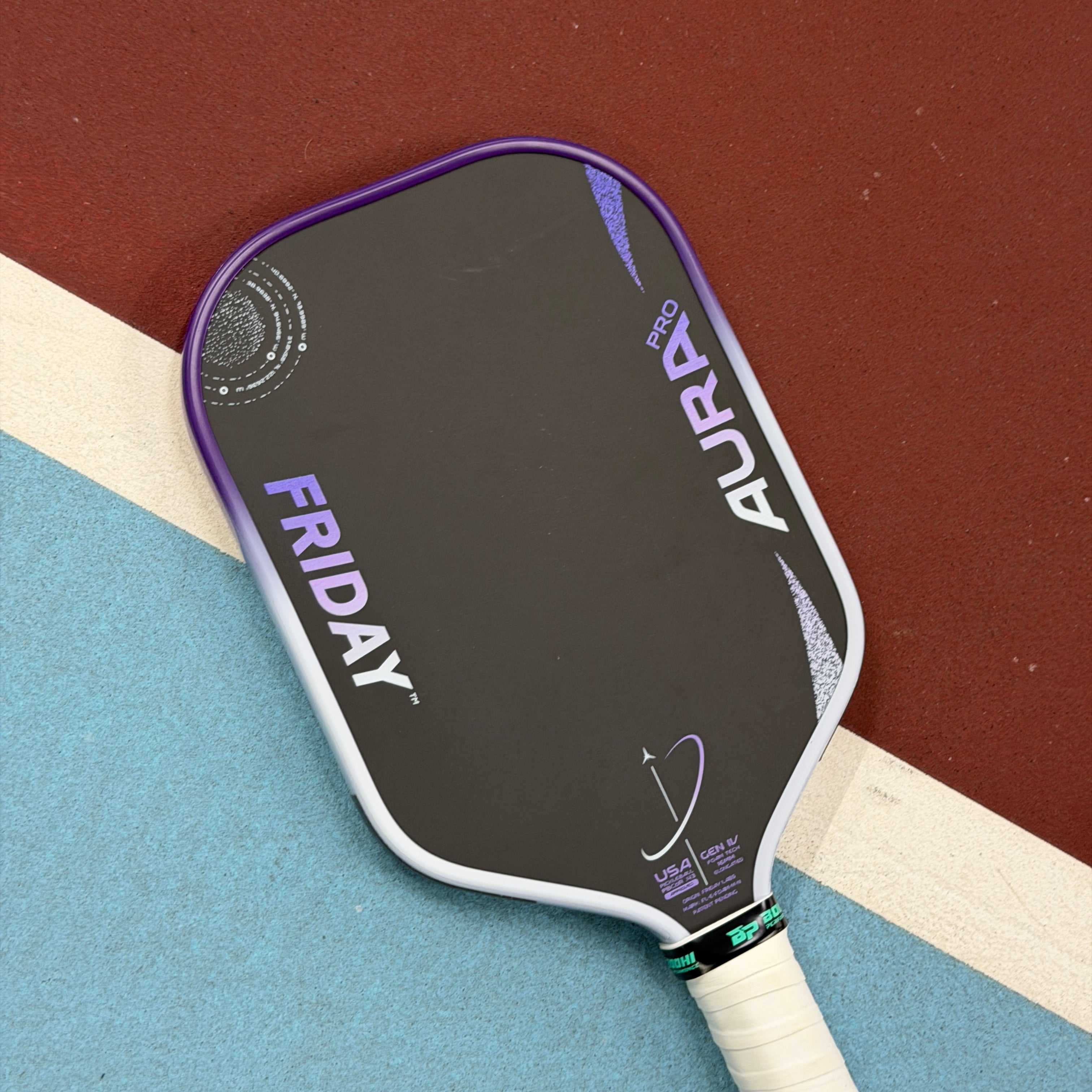 Friday Aura Pro Foam Core Elongated Pickleball Paddle - Purple
