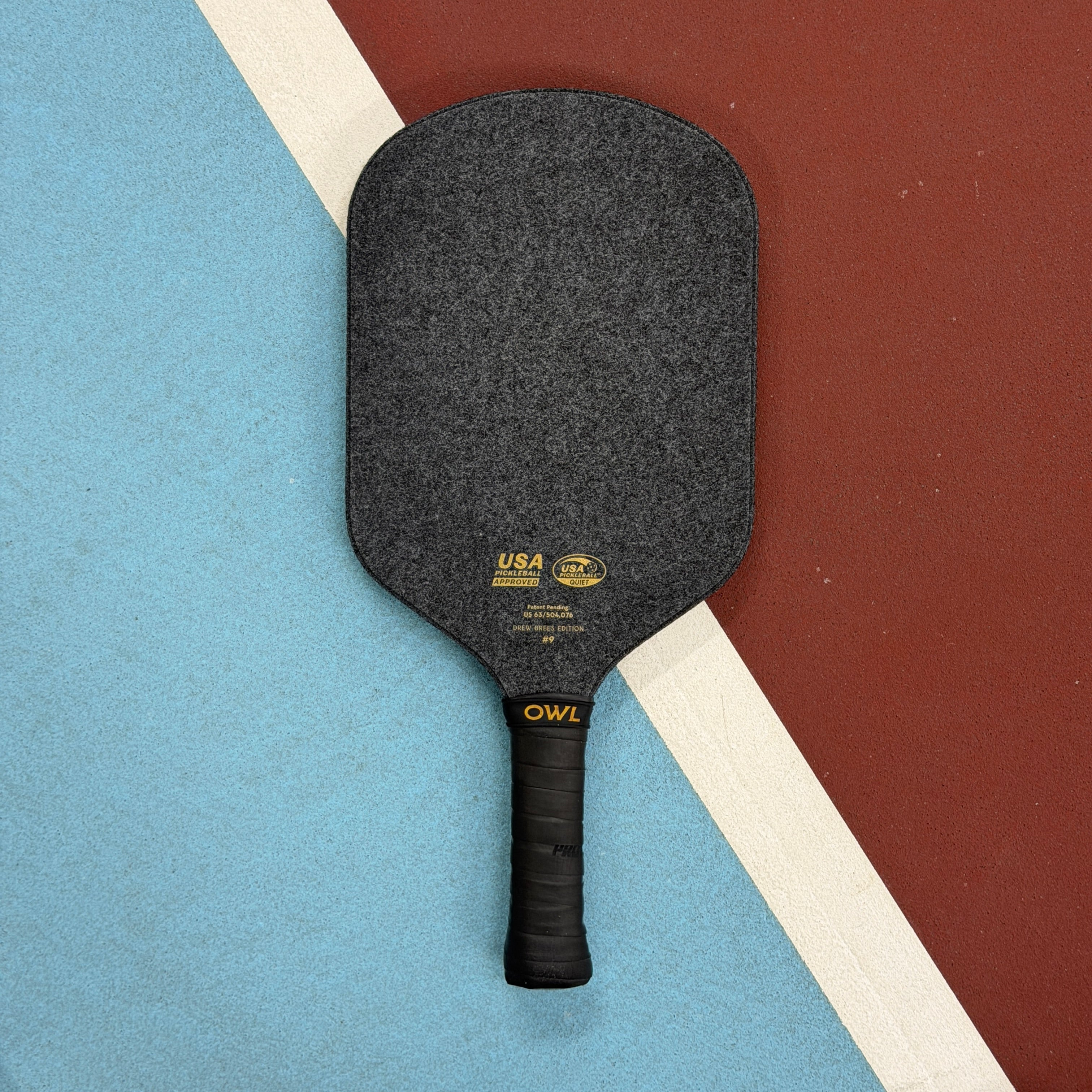 Owl CXE Hybrid Pickleball Paddle Drew Brees Edition - Gray/Gold