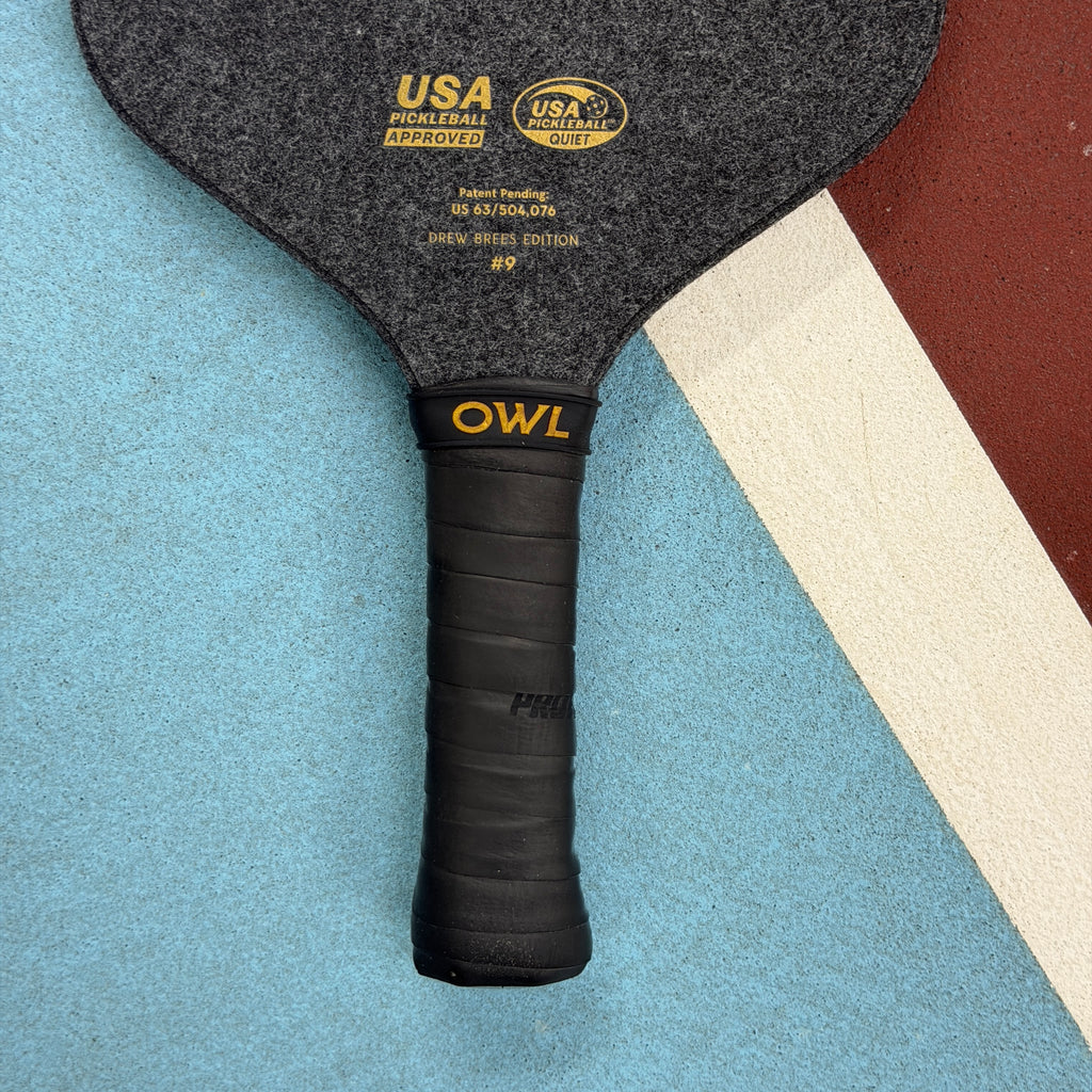 Owl CXE Hybrid Pickleball Paddle Drew Brees Edition - Gray/Gold