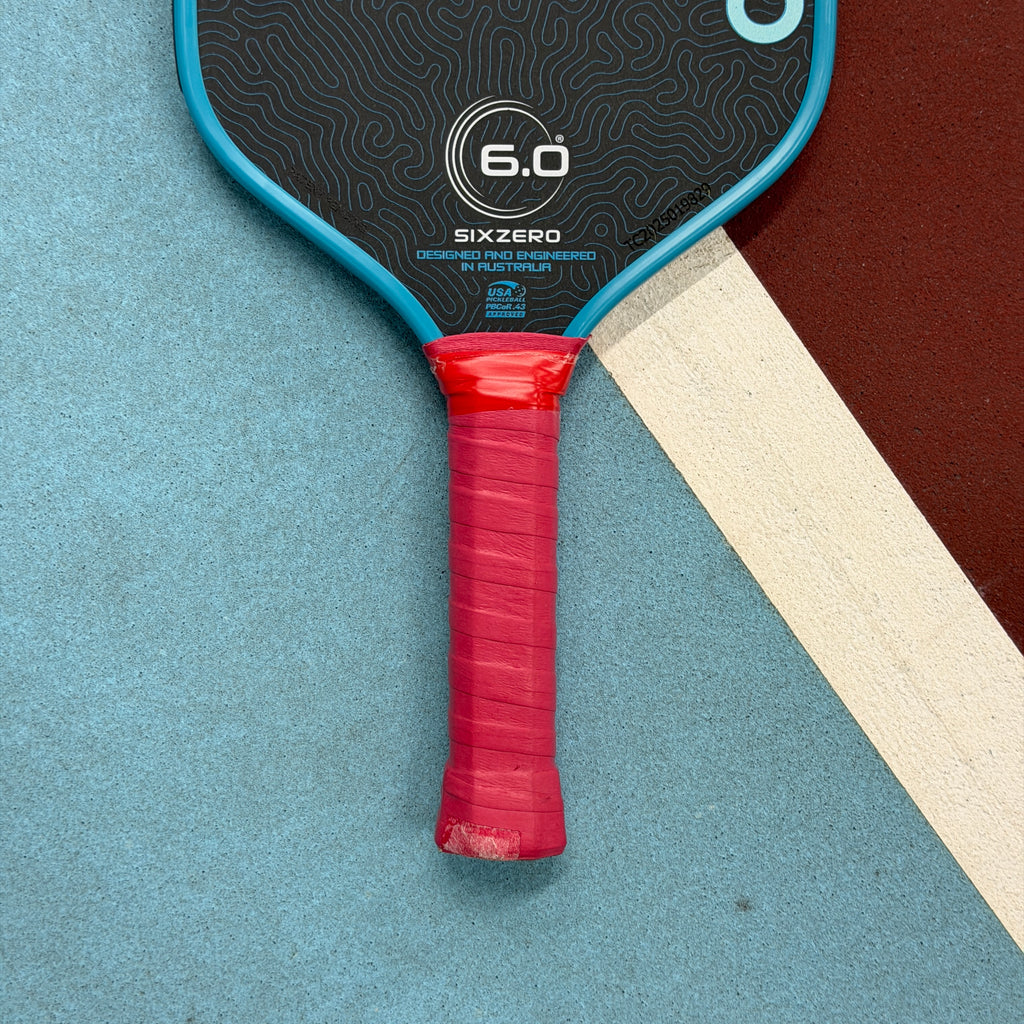 Six Zero Coral Elongated Pickleball Paddle - Blue - USED