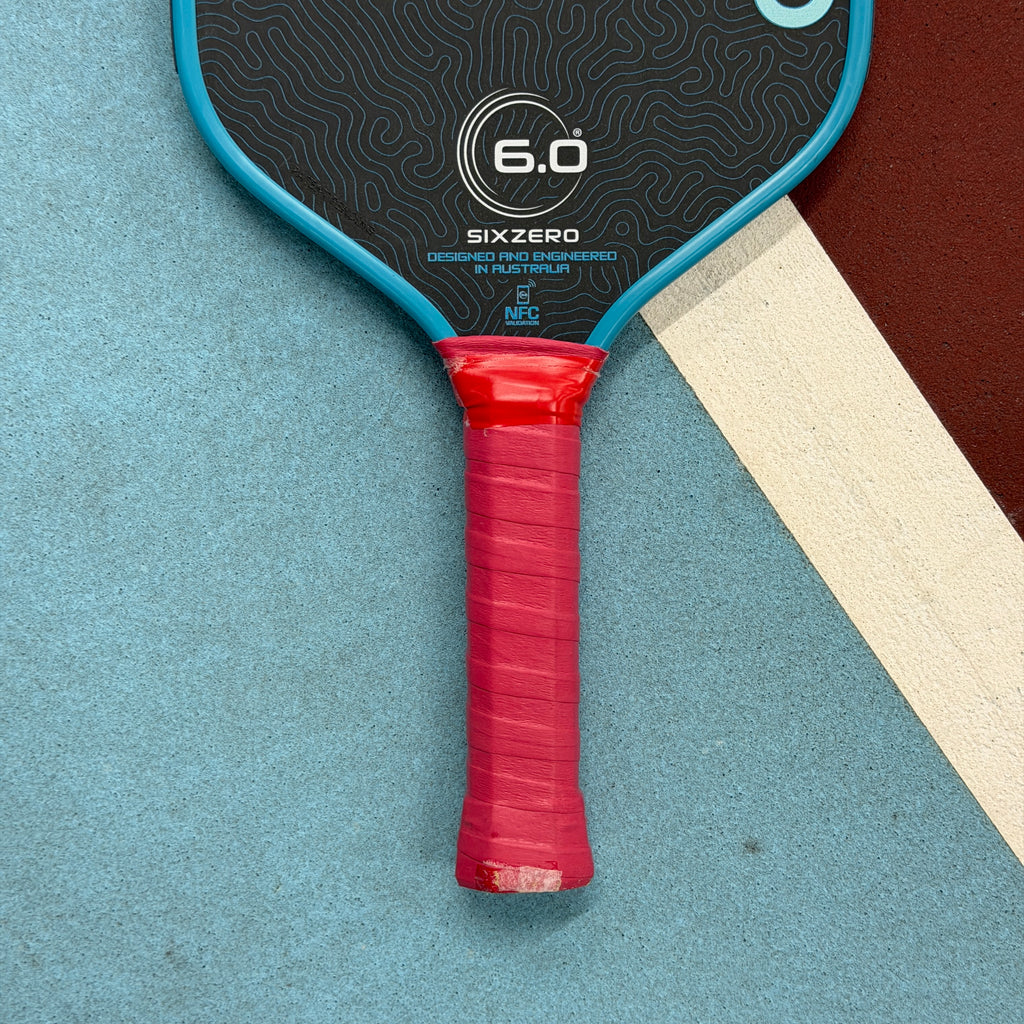 Six Zero Coral Elongated Pickleball Paddle - Blue - USED