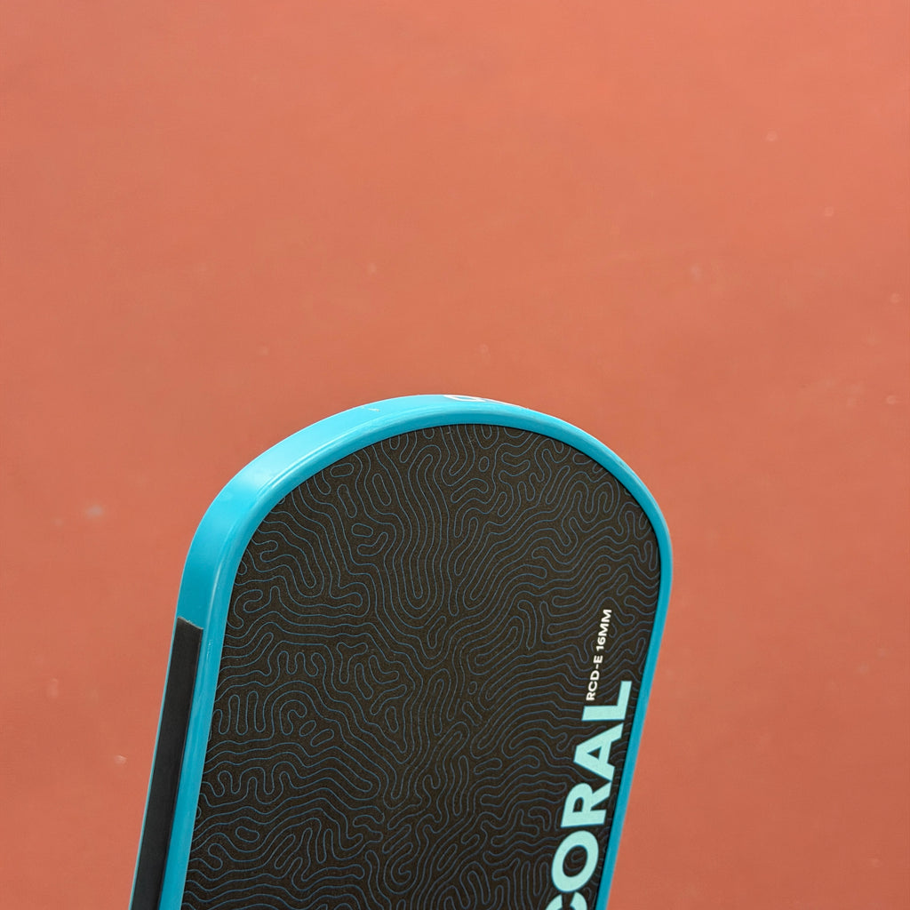 Six Zero Coral Elongated Pickleball Paddle - Blue - USED