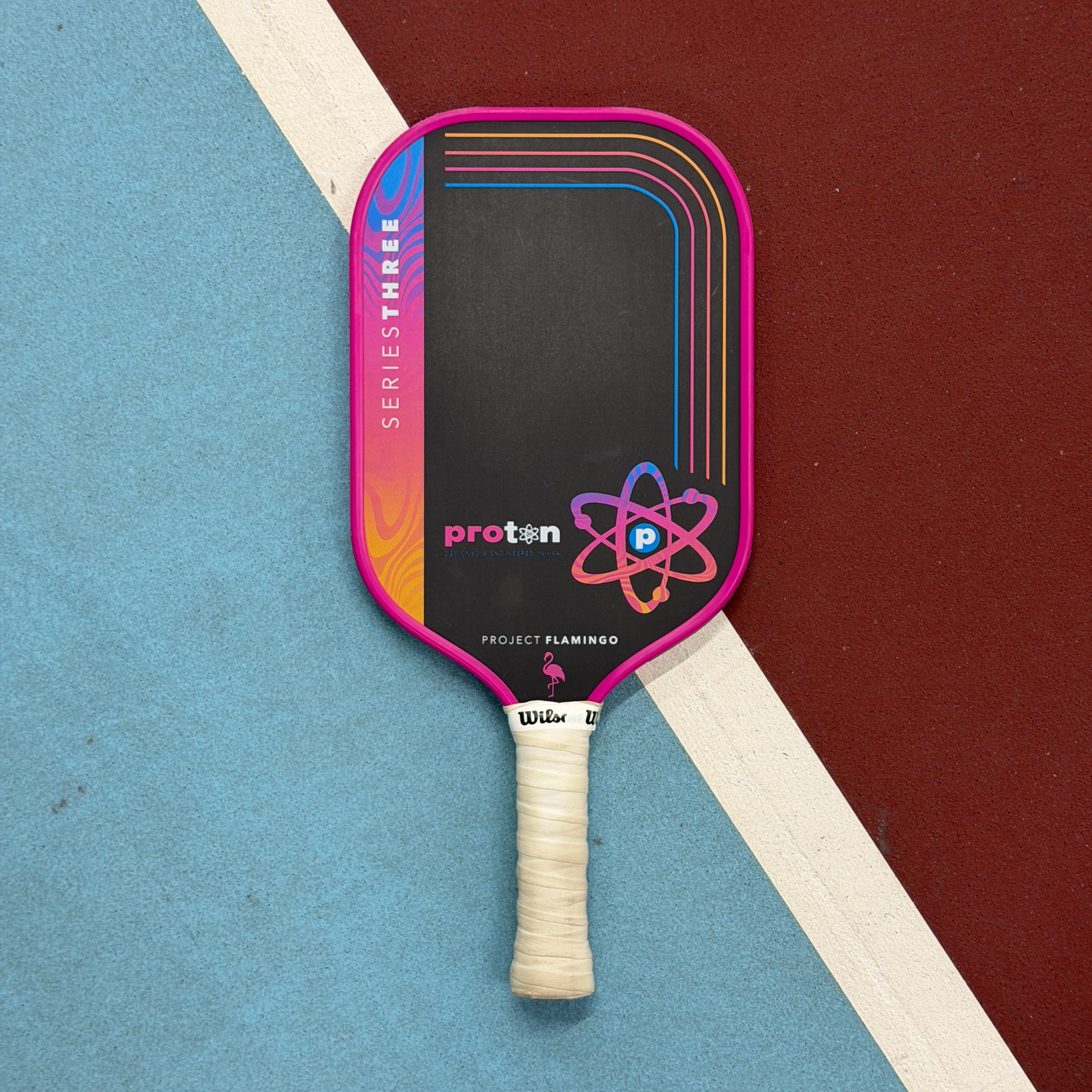Proton Project Flamingo Series 3 Elongated Pickleball Paddle - Pink - USED