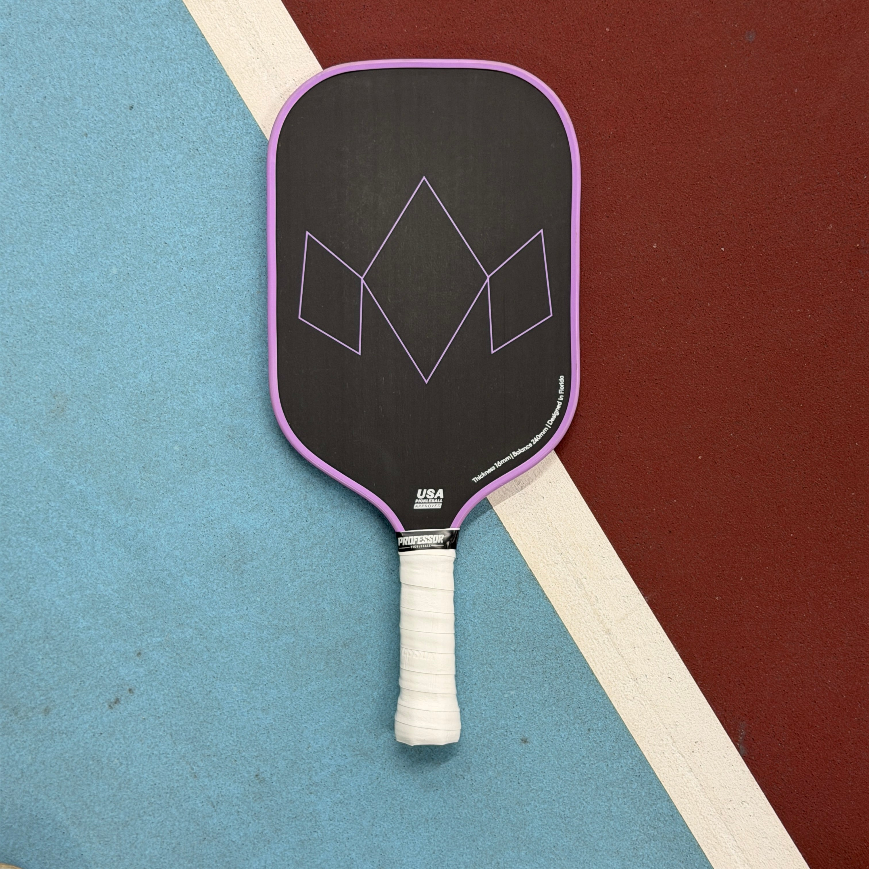 Diadem Warrior Edge Elongated Pickleball Paddle - Purple - USED