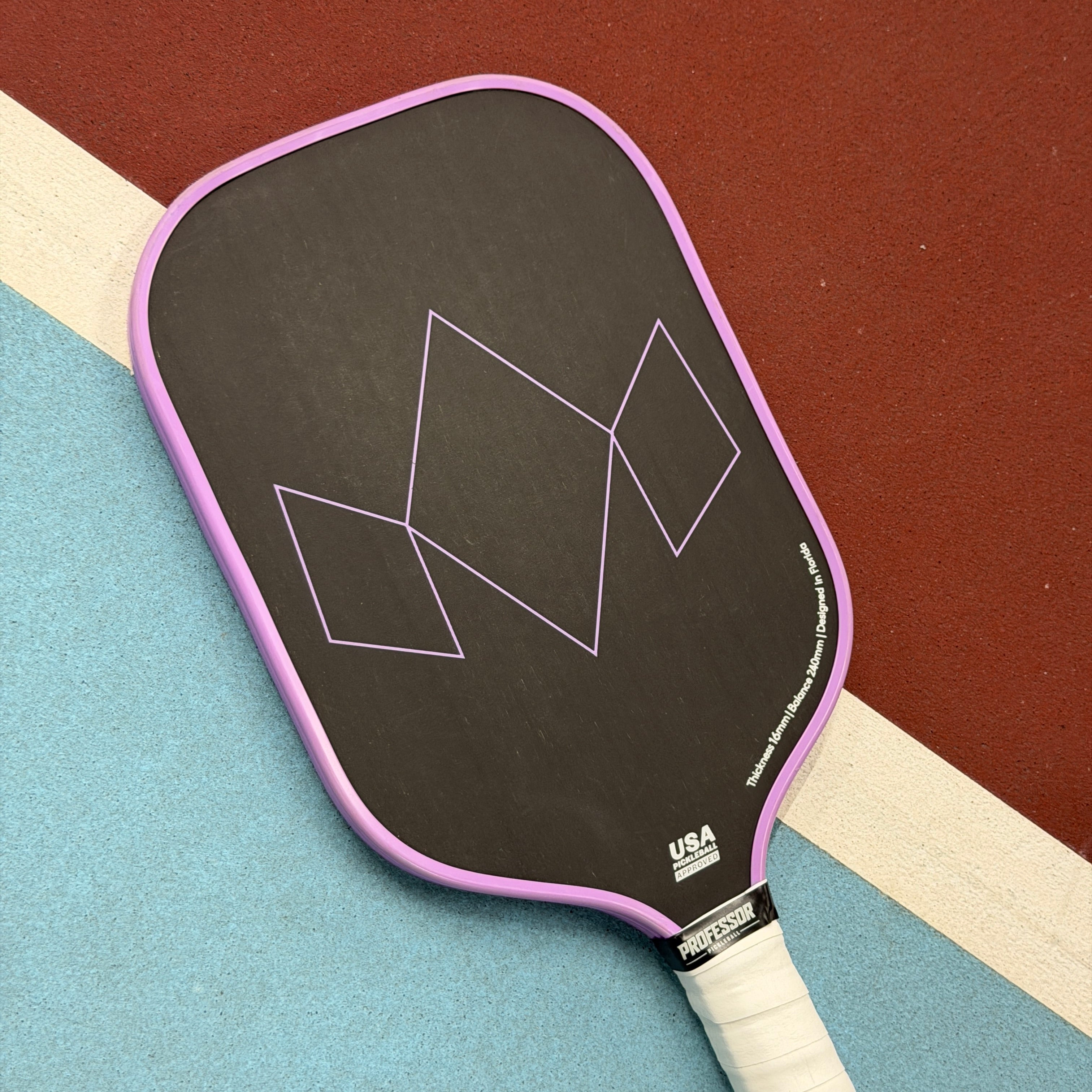 Diadem Warrior Edge Elongated Pickleball Paddle - Purple - USED