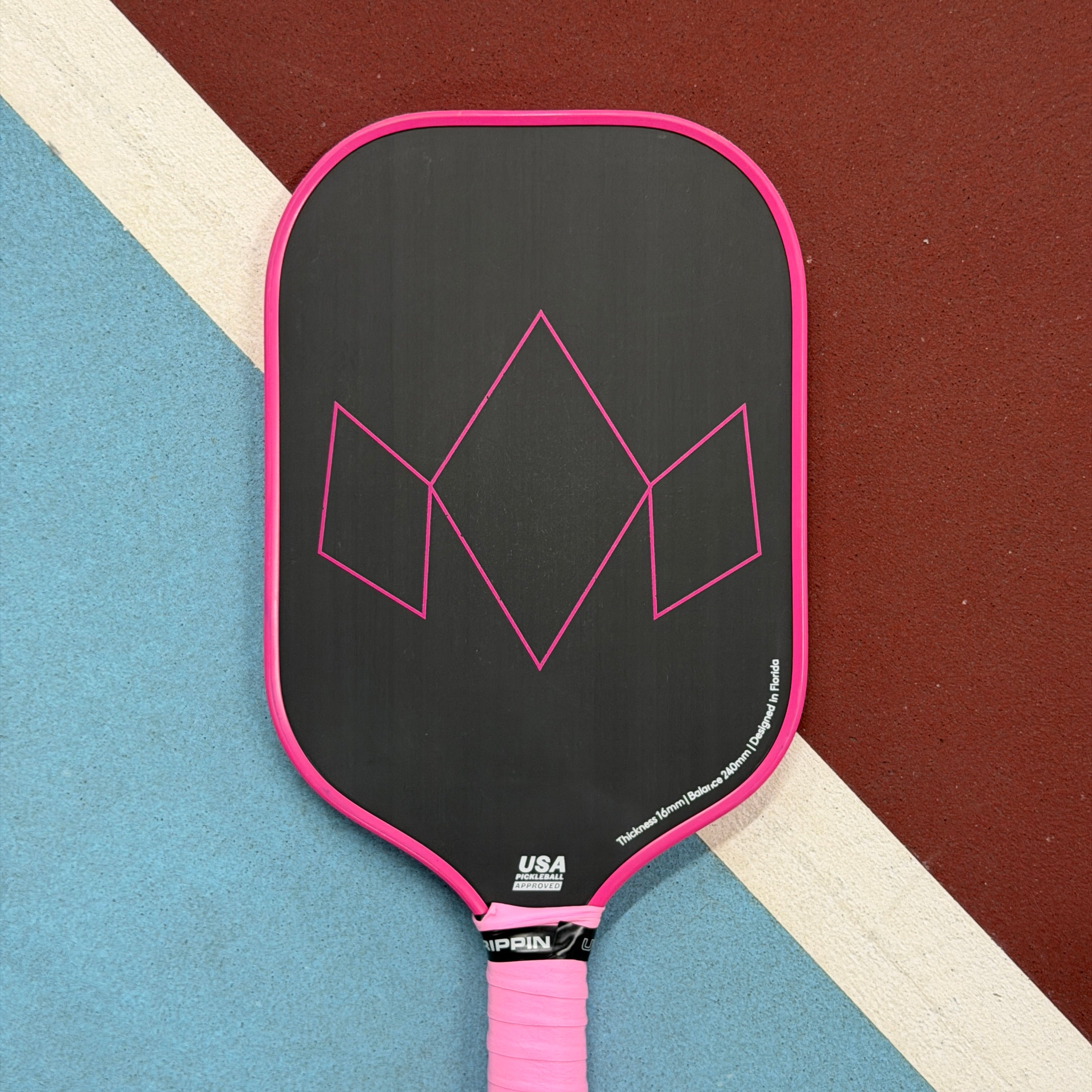 Diadem Warrior Edge Elongated Pickleball Paddle - Pink - USED