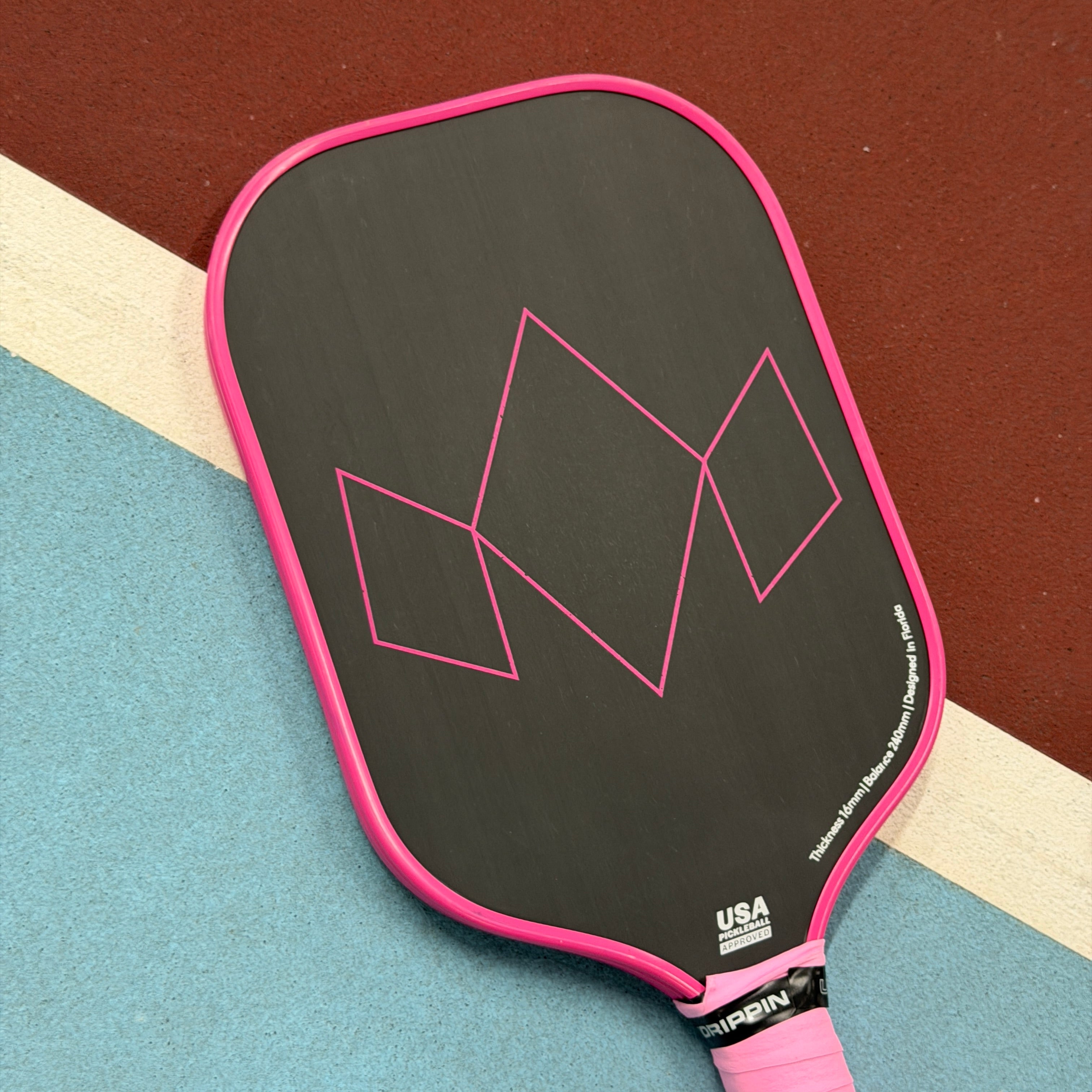 Diadem Warrior Edge Elongated Pickleball Paddle - Pink - USED