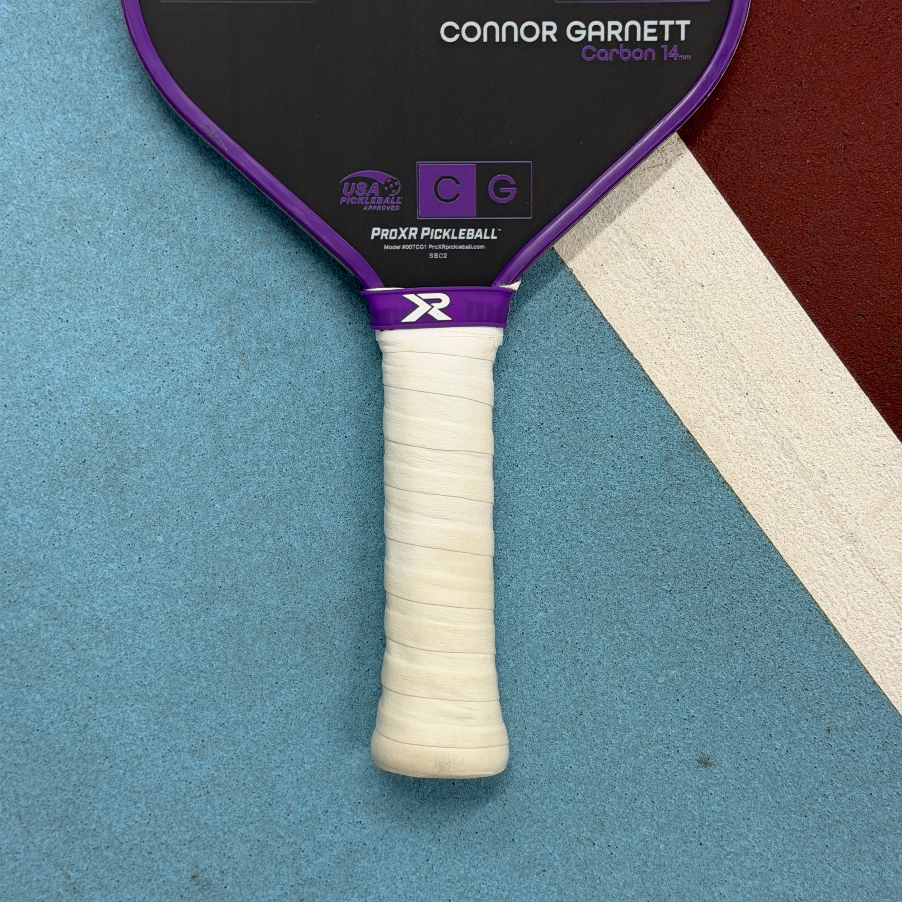 ProXR Carbon 14 Connor Garnet Signature Elongated Pickleball Paddle - USED